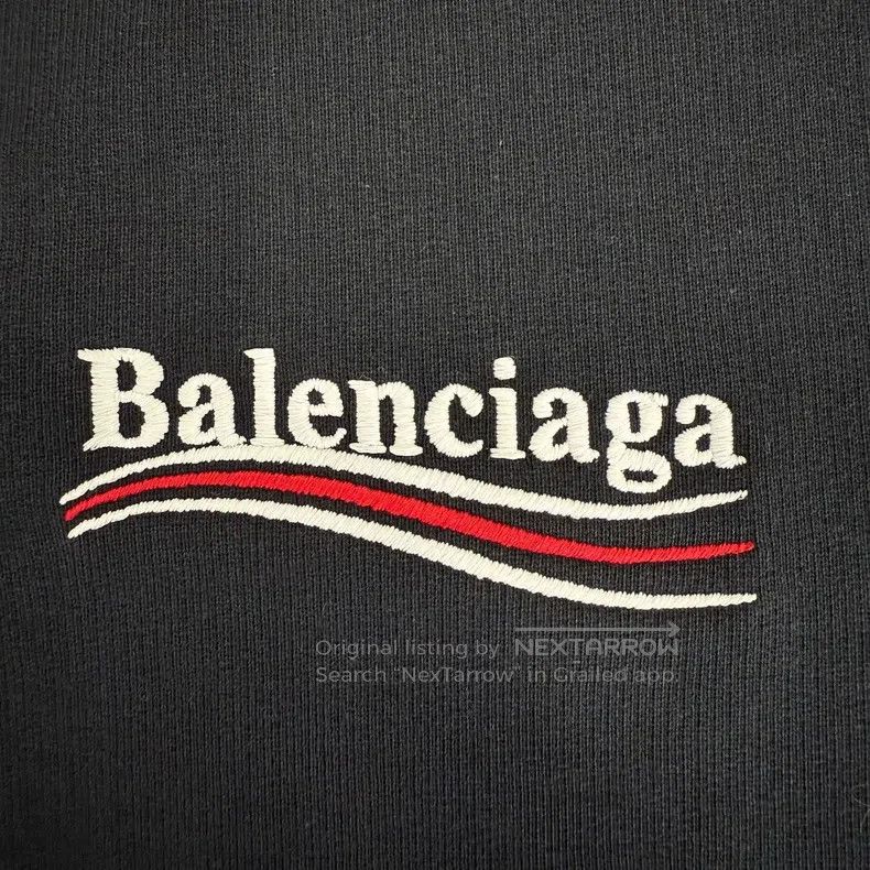 Balenciaga Balenciaga Coke Wave Letter Pattern Embroidery Hoodie Size US XXL / EU 58 / 5 - 4 Thumbnail