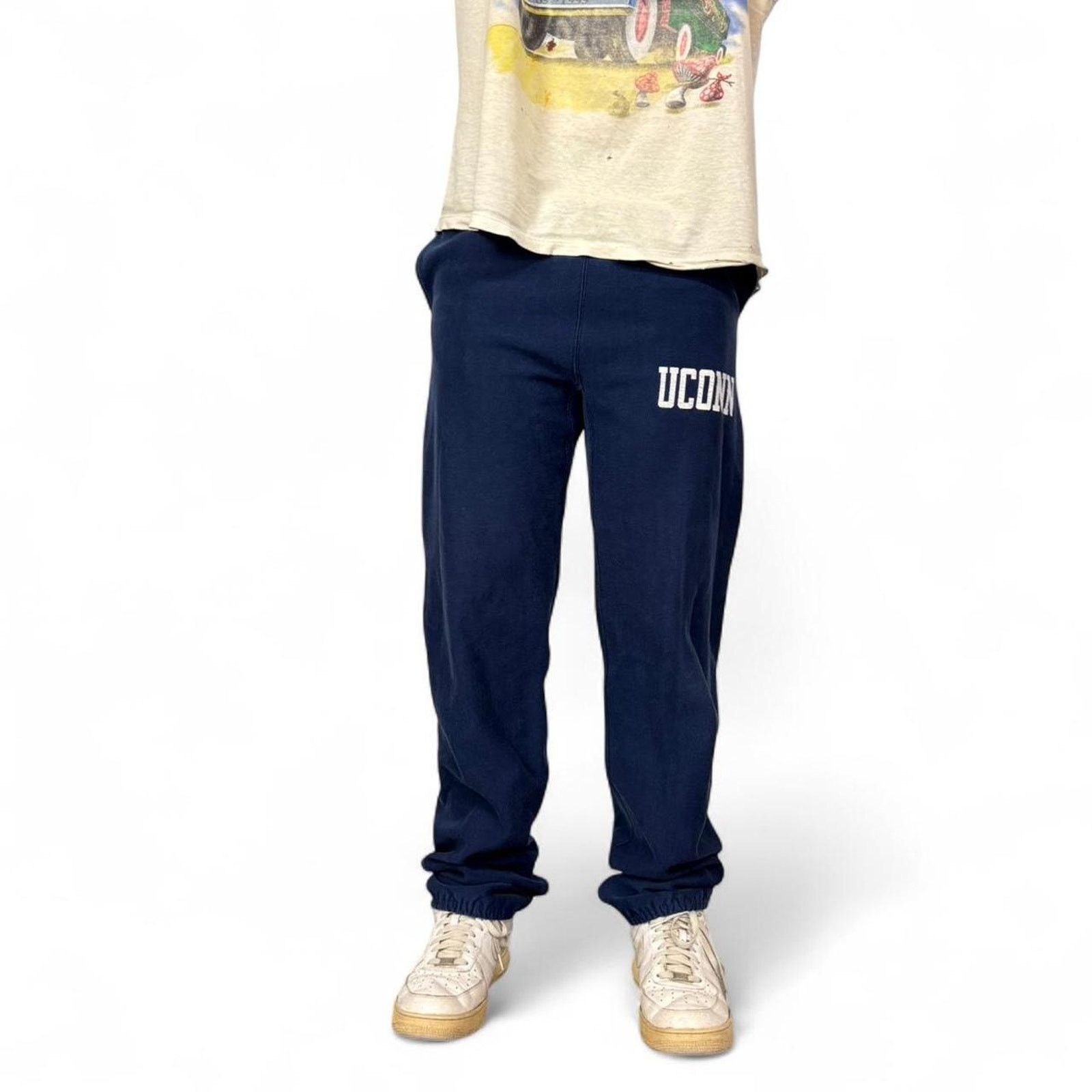 Vintage 90s uconn sweatpants Size US 36 / EU 52 - 2 Thumbnail