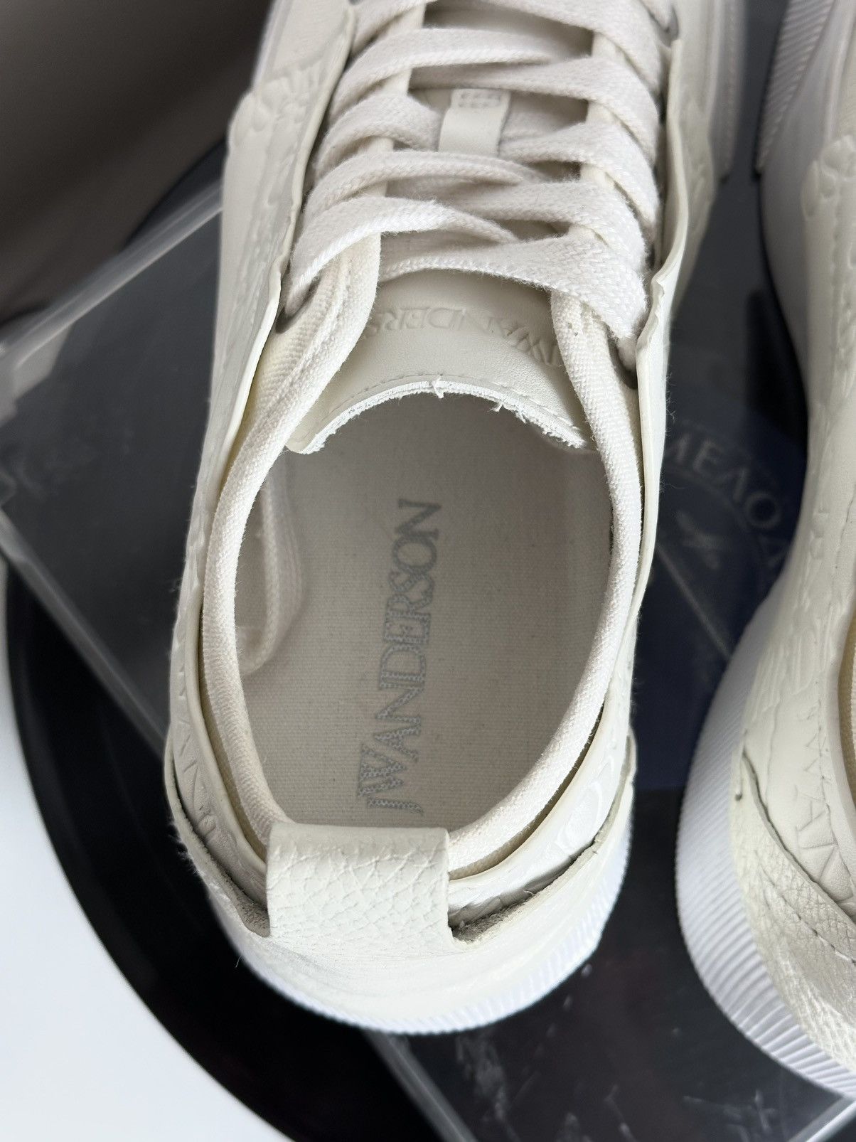 JW Anderson J.W. Anderson leather and canvas low top sneakers Size 39 Size US 9 / IT 39 - 6 Thumbnail