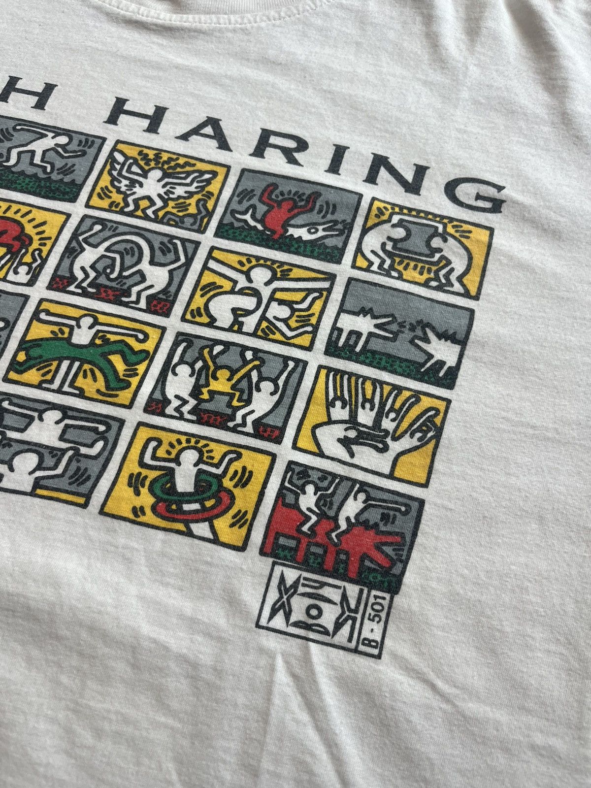 Arts & Science Vintage KEITH HARRING 90’s By X-Body Tshirt Size US XL / EU 56 / 4 - 7 Thumbnail