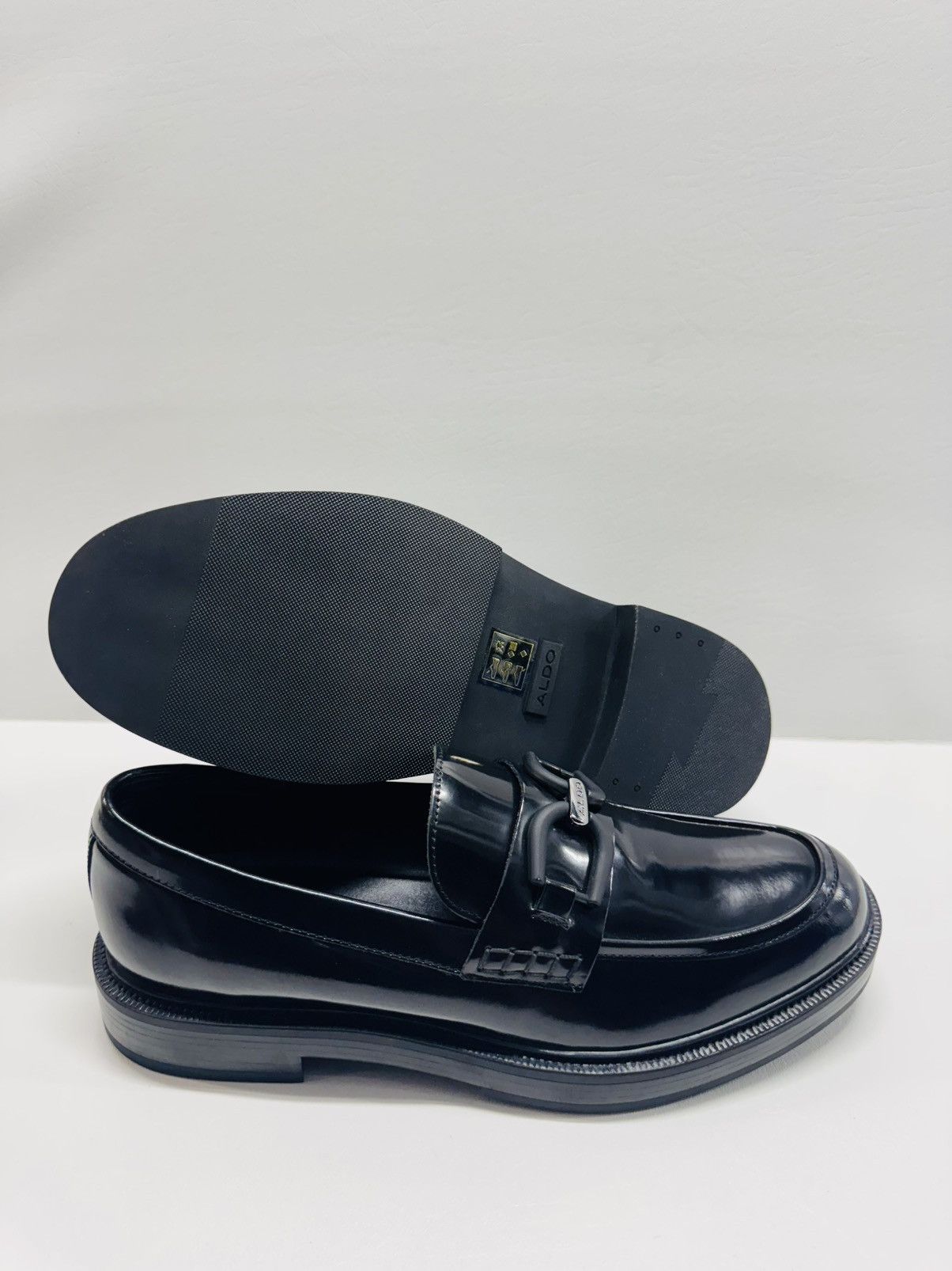 Aldo Aldo Onemath Slip on Loafers Black Size US 11 / EU 44 - 1 Thumbnail