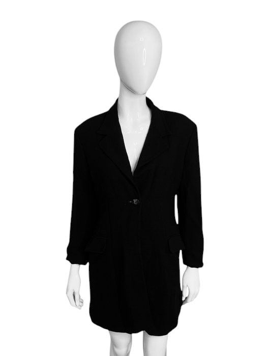 Dolce & Gabbana × Vintage Dolce & Gabbana Women's Black Coat – Made in Italy – Size M Size M / US 6-8 / IT 42-44 - 1 Thumbnail