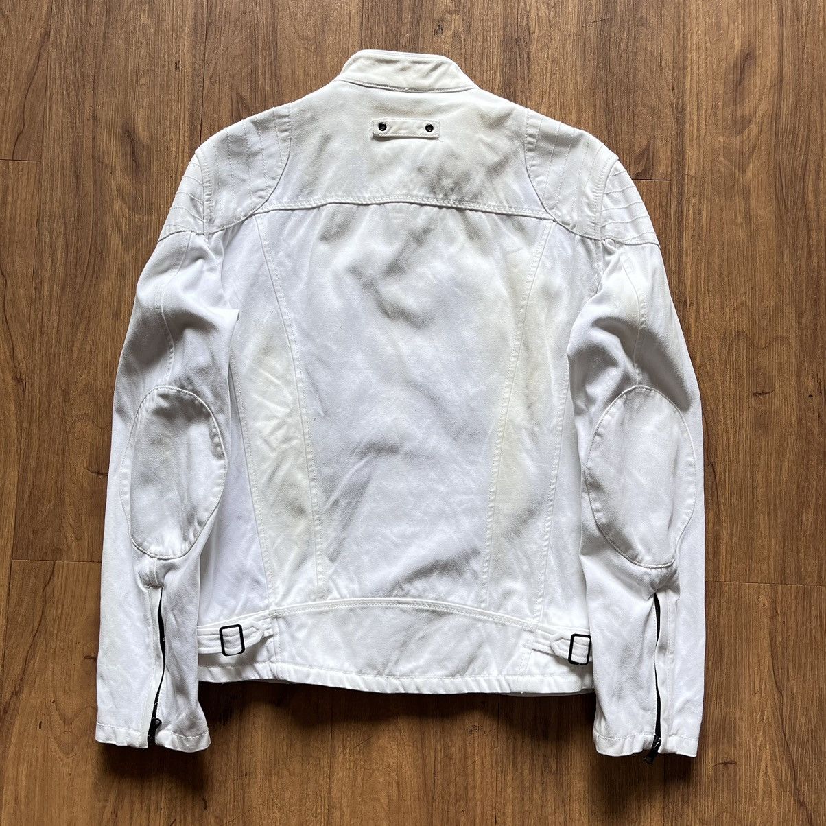 Armani Collezioni × Armani Exchange × Vintage Armani Exhange Heavy Canvas Bikers Jacket Size US M / EU 48-50 / 2 - 3 Thumbnail