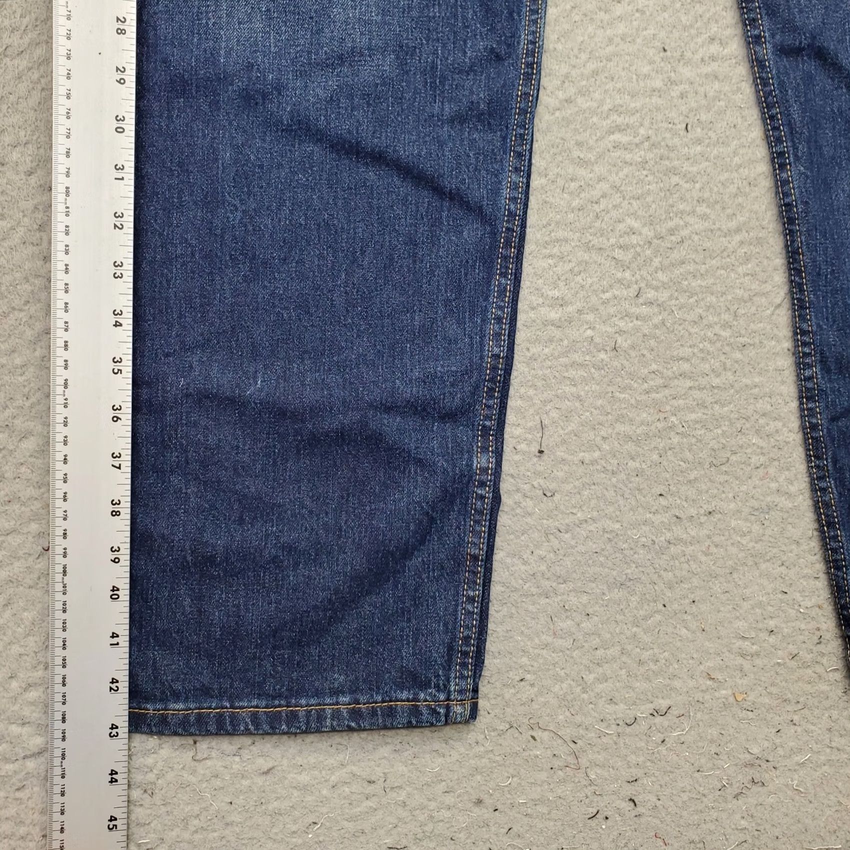 Levi's Levi's Jeans Mens 40/30 Blue Denim Stretch Dark Wash Streetwear Straight Leg Shirt Size US 40 / EU 56 - 3 Thumbnail