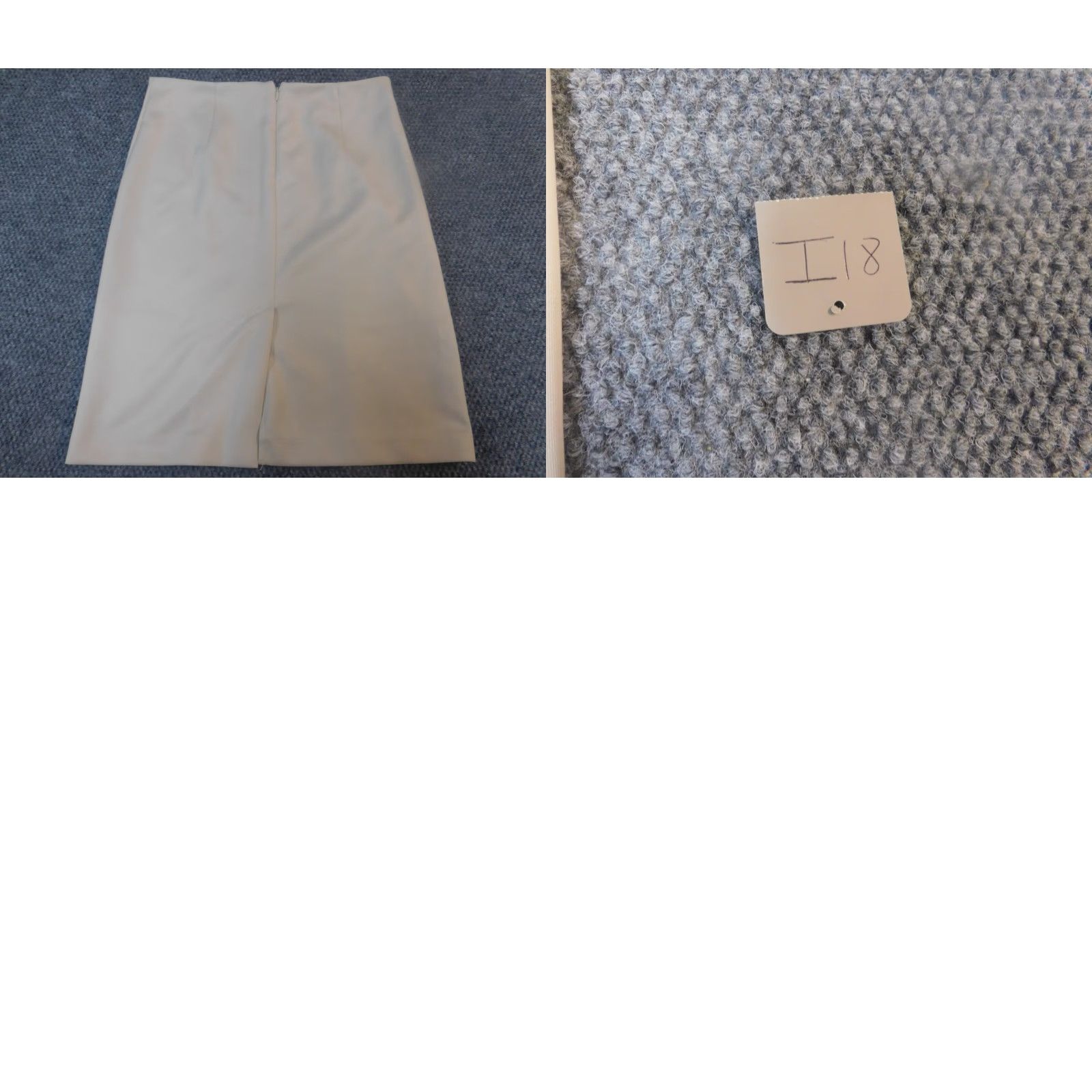 Vintage New York and Company Skirt Womens 8 Beige A-Line Zip Short Casual Knit Polyester Pockets Zipper Mid Rise Regular Length US American Sports Vintage No Size 30" / US 8 / IT 44 - 9 Thumbnail