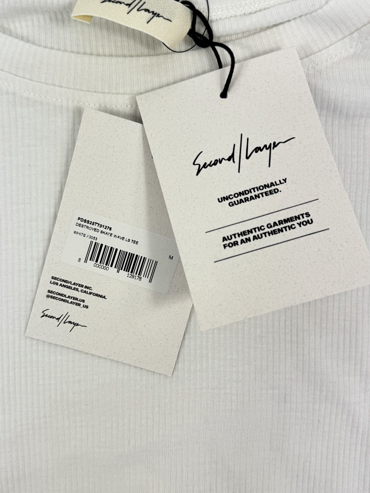 Second/Layer RIBBED LONG SLEEVE THERMAL T-SHIRT Size US M / EU 48-50 / 2 - 6 Thumbnail