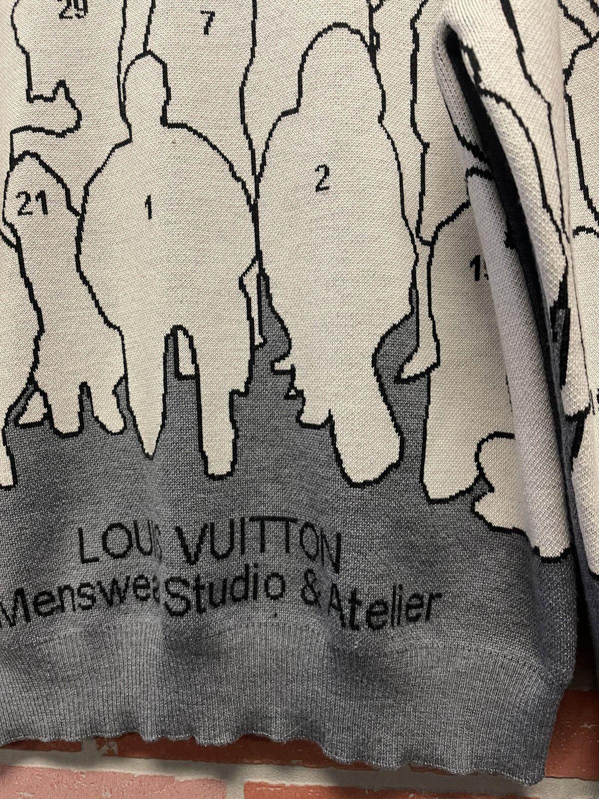Louis Vuitton Size L - Louis Vuitton x Virgil Studio Jacquard Pullover Size US L / EU 52-54 / 3 - 5 Thumbnail