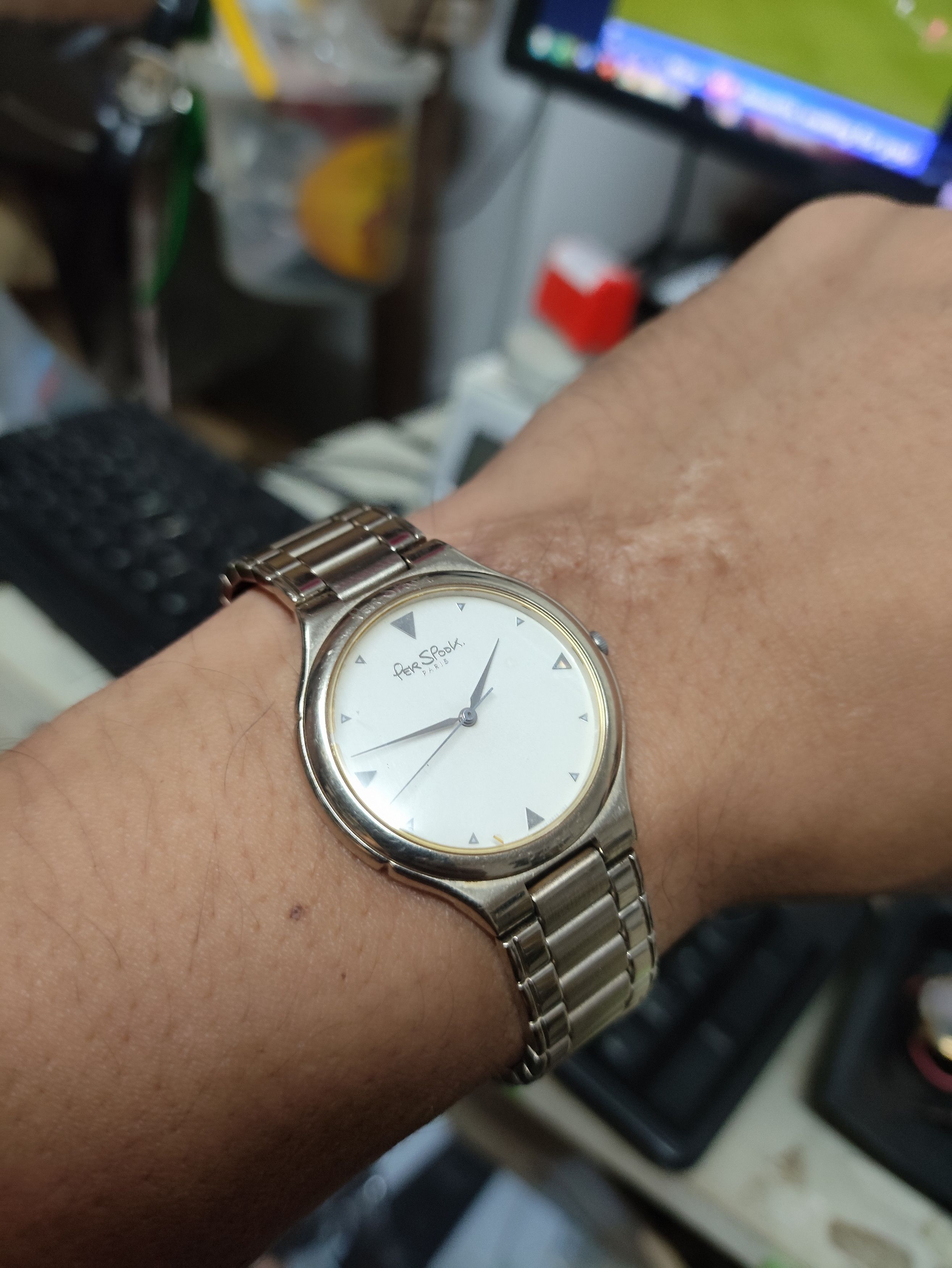 Designer × Vintage Designer Watch "PER SPOOK PARIS" Vintage Quartz Watch Stuff Size ONE SIZE - 2 Thumbnail