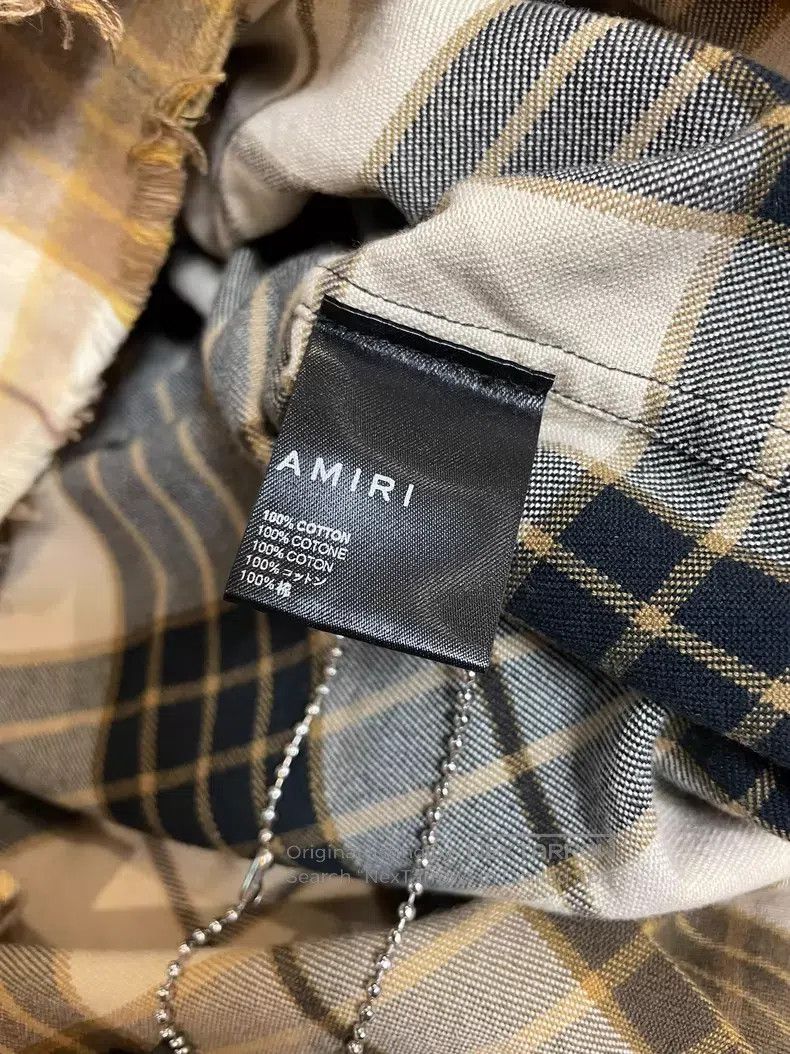 Amiri Amiri Brushed flannel shirt, gradient plaid Size US XL / EU 56 / 4 - 6 Thumbnail