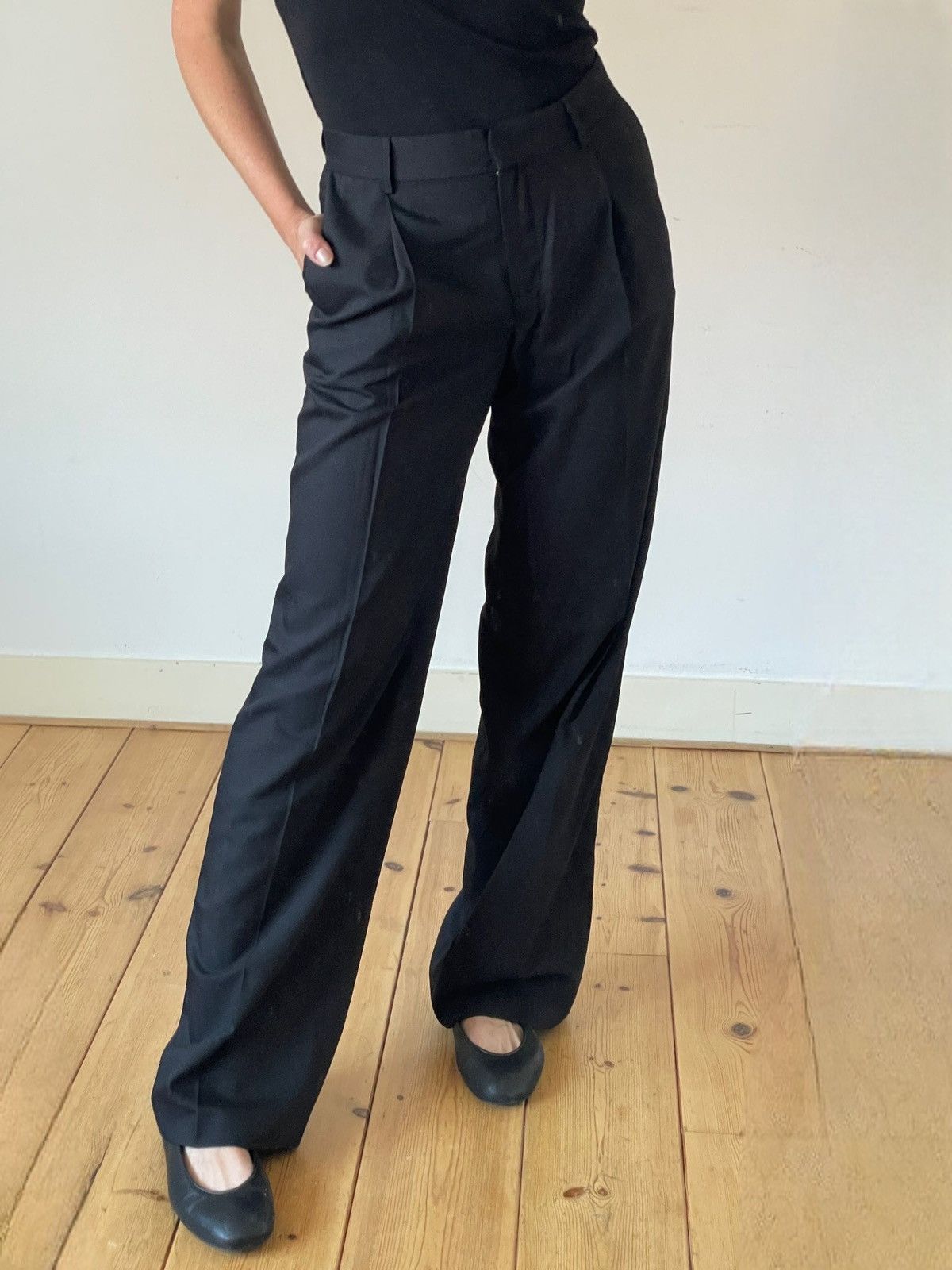 Other Bazilika Pleated Low Waist Trousers 34 XS RRP €330 Size 26" / US 2 / IT 38 - 2 Thumbnail
