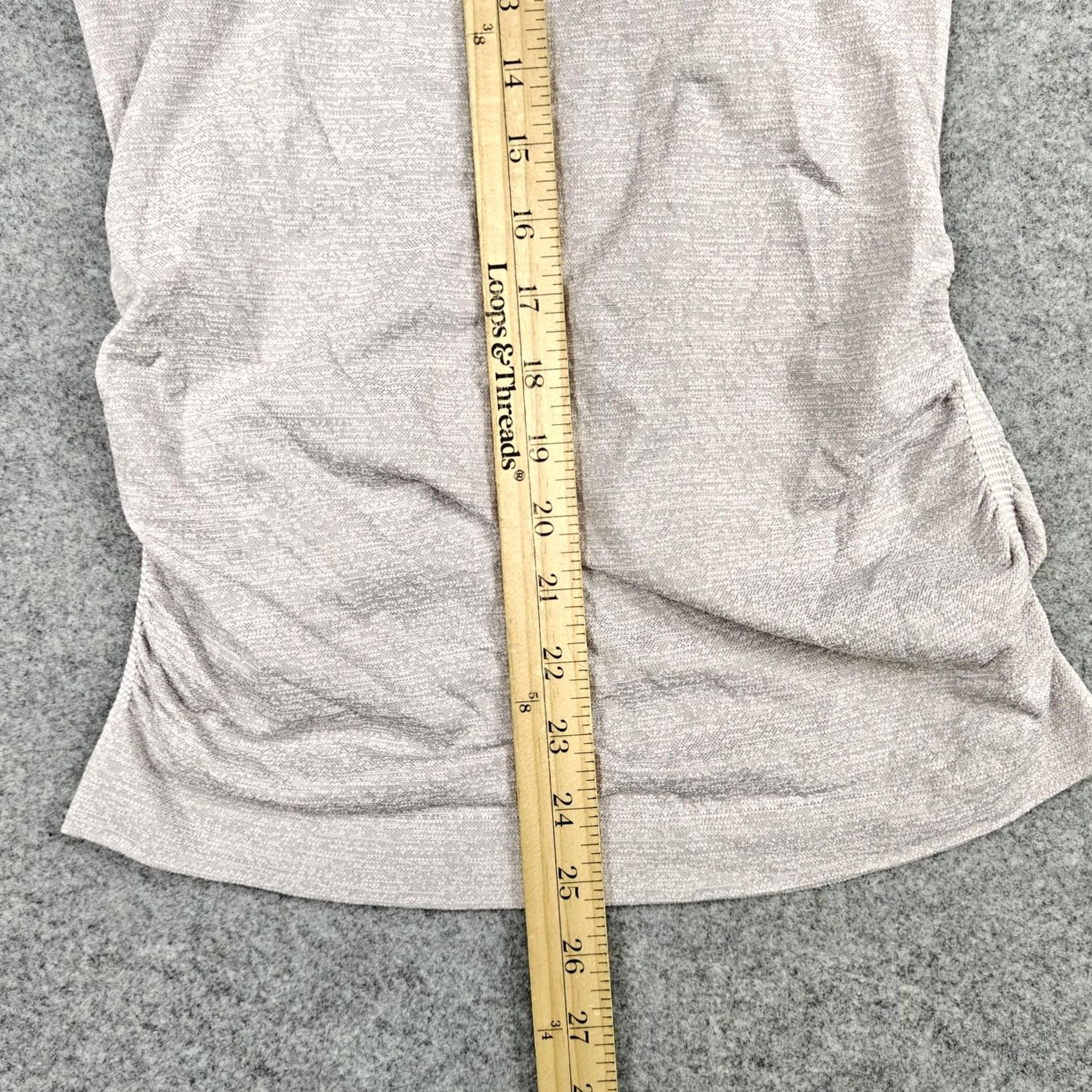 Athleta VINTAGE Athleta Tank Top Womens XS Gray Racerback Ruched Side Athletic Yoga Workout Size XS / US 0-2 / IT 36-38 - 5 Thumbnail