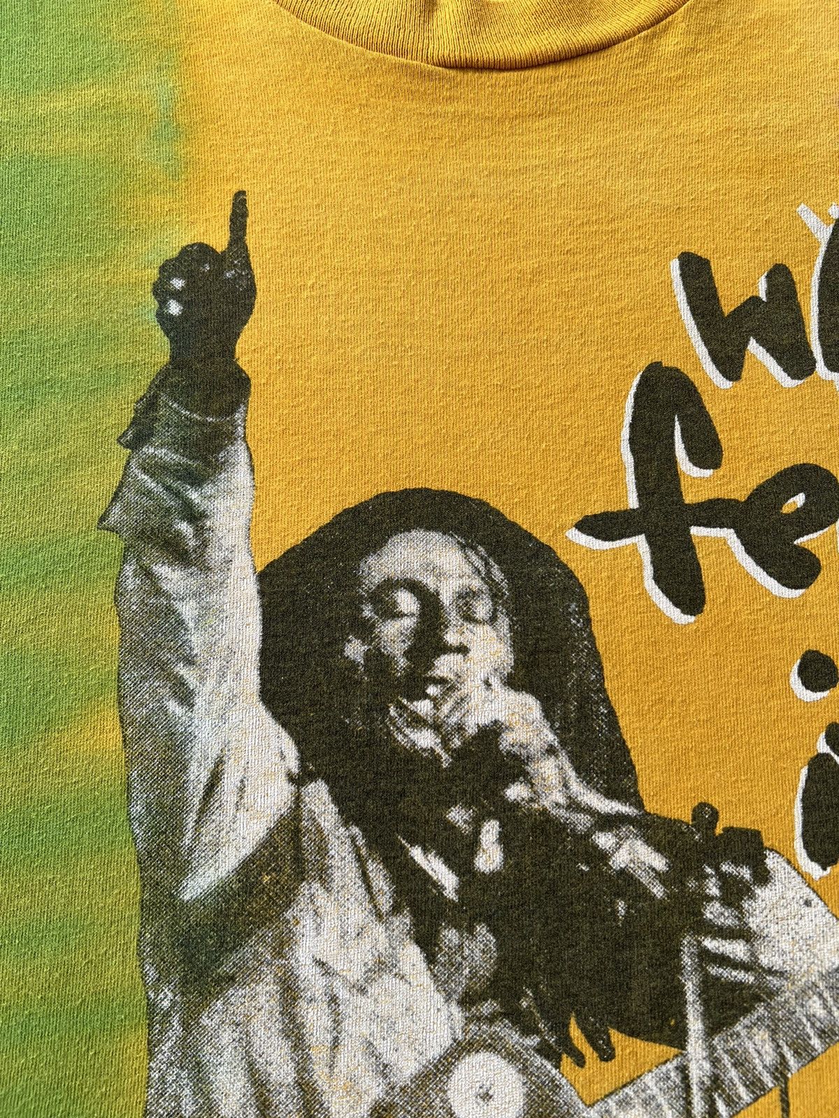 Band Tees Vintage 90s Bob Marley Who Feels It Jamaica Tie Dye T-shirt Size US XXL / EU 58 / 5 - 6 Thumbnail