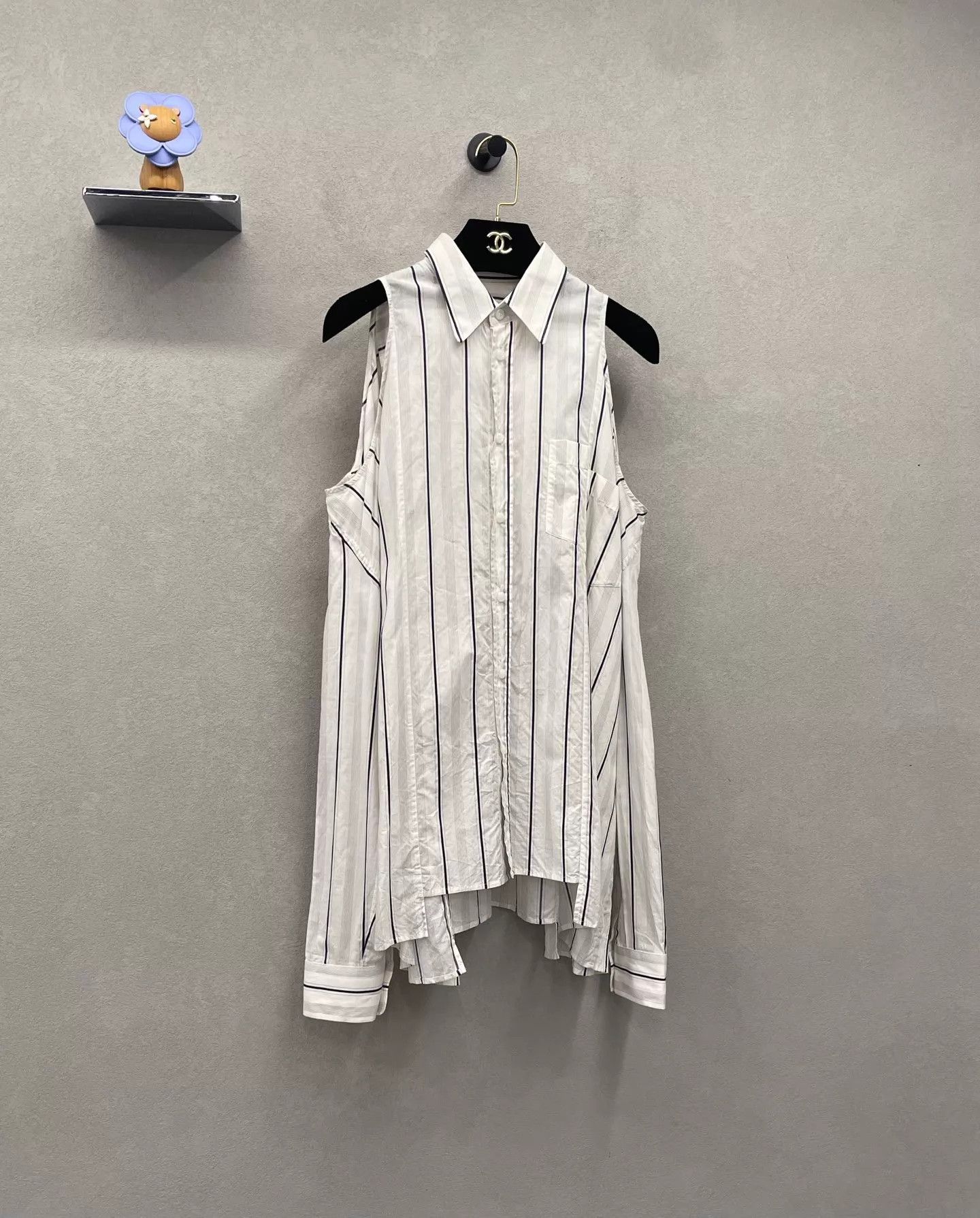 Maison Margiela Maison Margiela Off-the-shoulder Classic Stripe 38 Shirt Size XS / US 0-2 / IT 36-38 - 3 Thumbnail