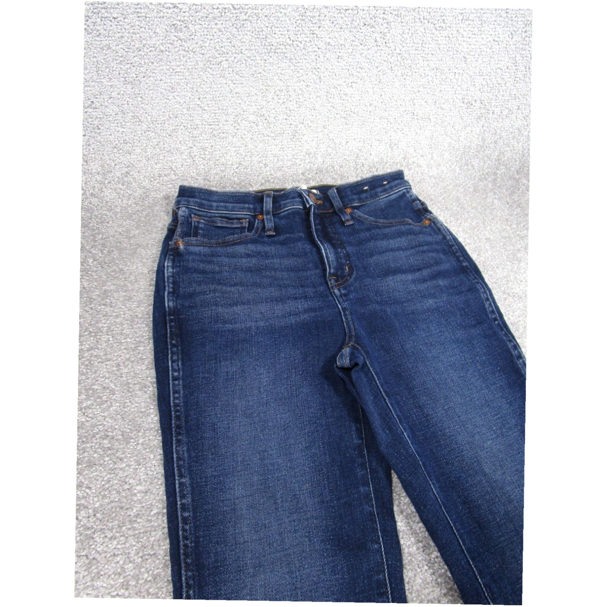 Madewell Womens Madewell Mid Rise 24 Skinny Dark Wash XL Extra Large Denim Jeans Size 42" / US 20 - 2 Thumbnail
