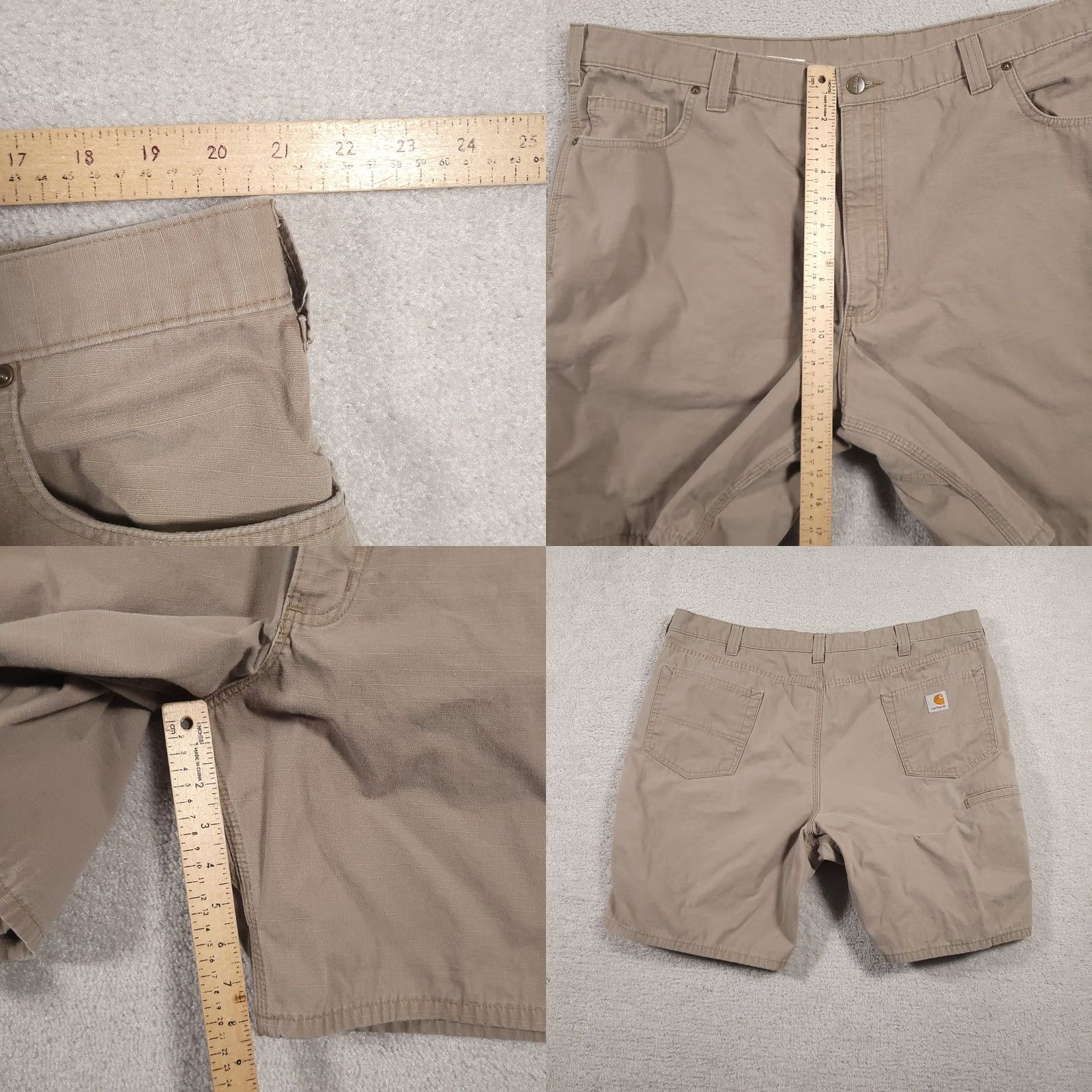 Carhartt VINTAGE Carhartt Shorts Mens 42 Khaki Original Fit Ripstop Workwear Carpenter Utility Size US 42 / EU 58 - 8 Thumbnail
