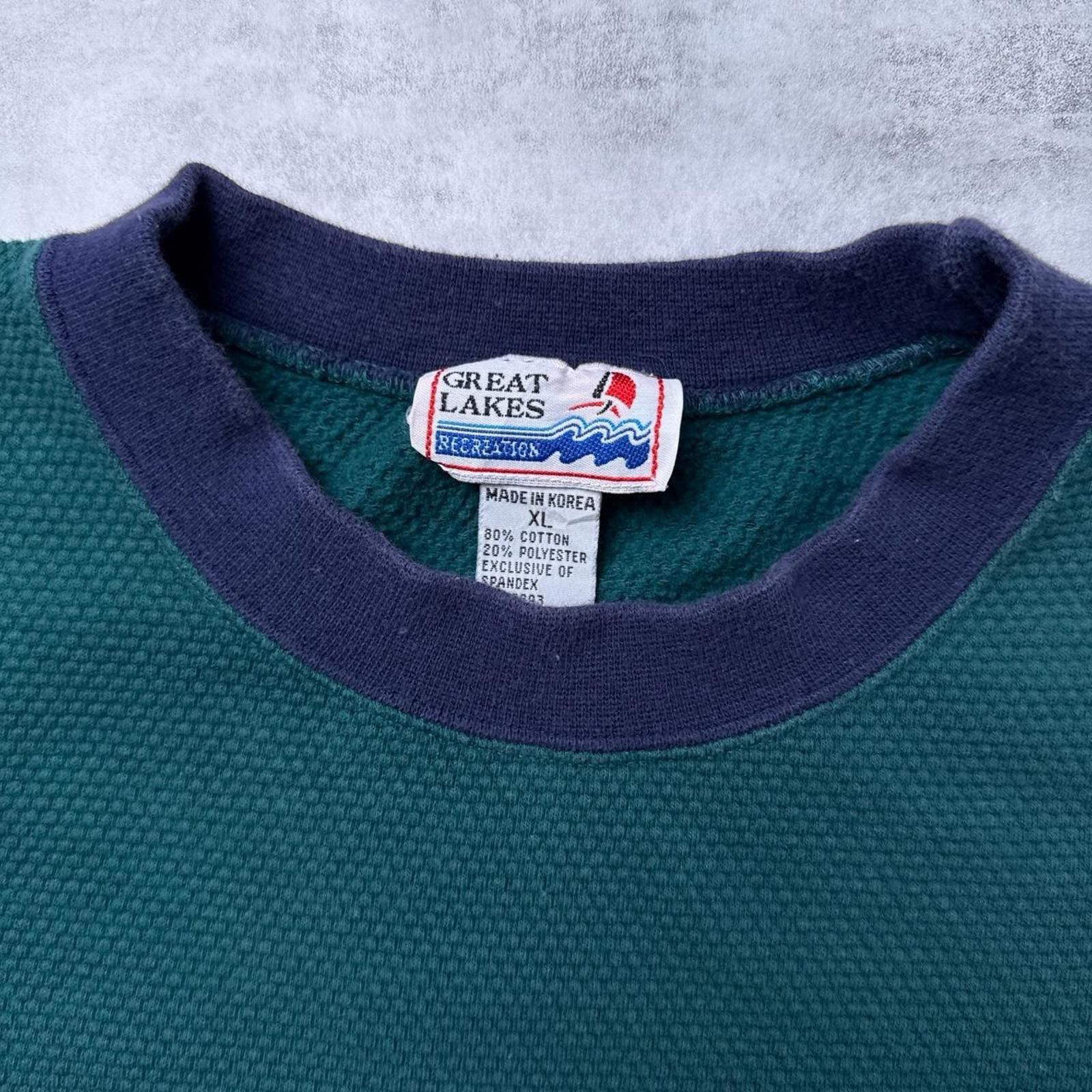 Other Y2K Golf Green Vintage 00s Embroidered Sweatshirt Size US XL / EU 56 / 4 - 4 Thumbnail