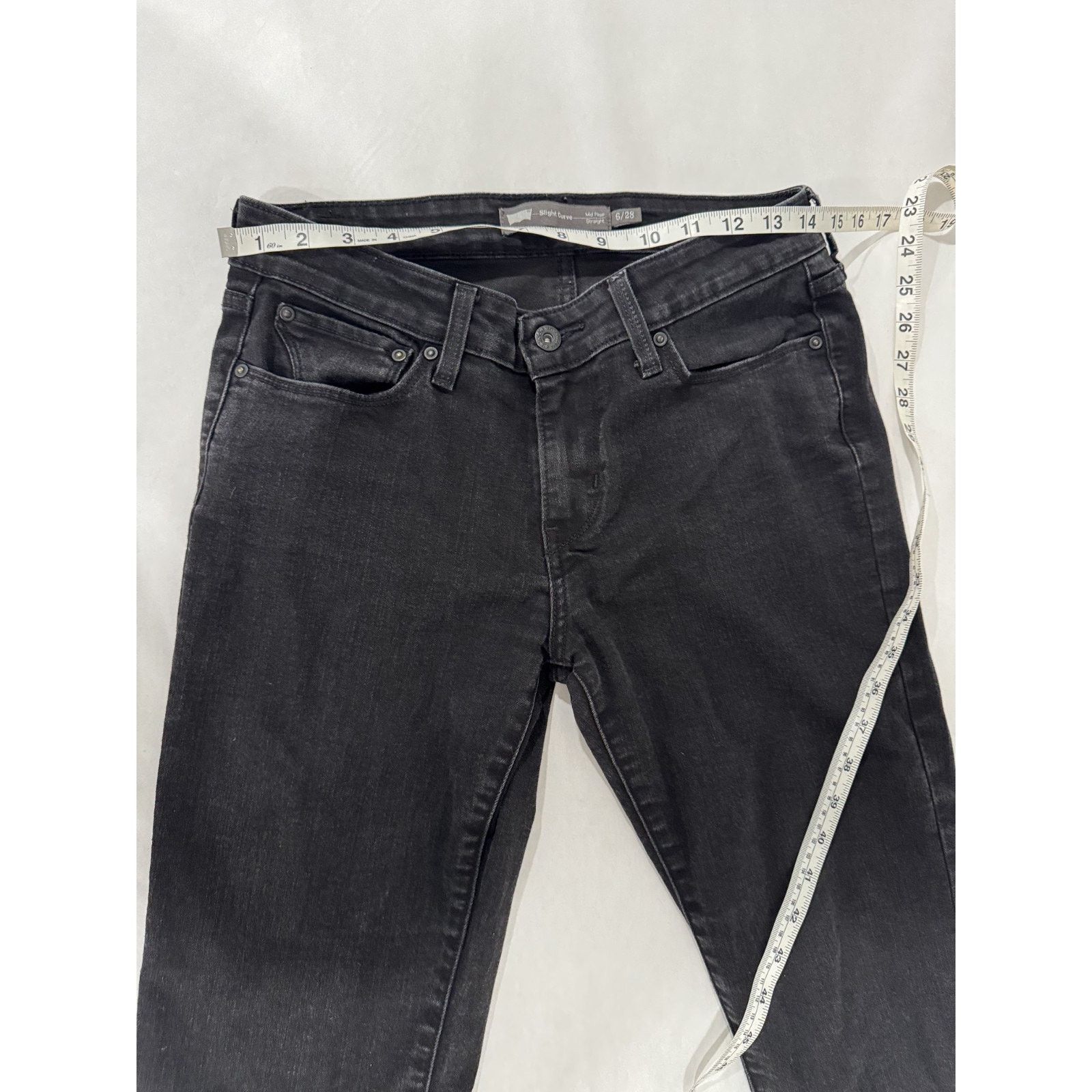 Levi's Levi's Slight Curve Mid-Rise Straight Jeans Rare 6 Size 28" / US 6 / IT 42 - 2 Thumbnail