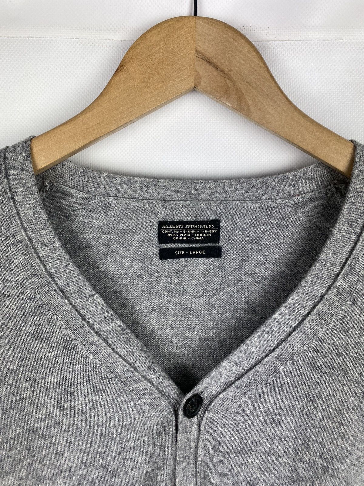 Allsaints Allsaints Elbow Patch men’s cardigan sweater size L Size US L / EU 52-54 / 3 - 8 Thumbnail