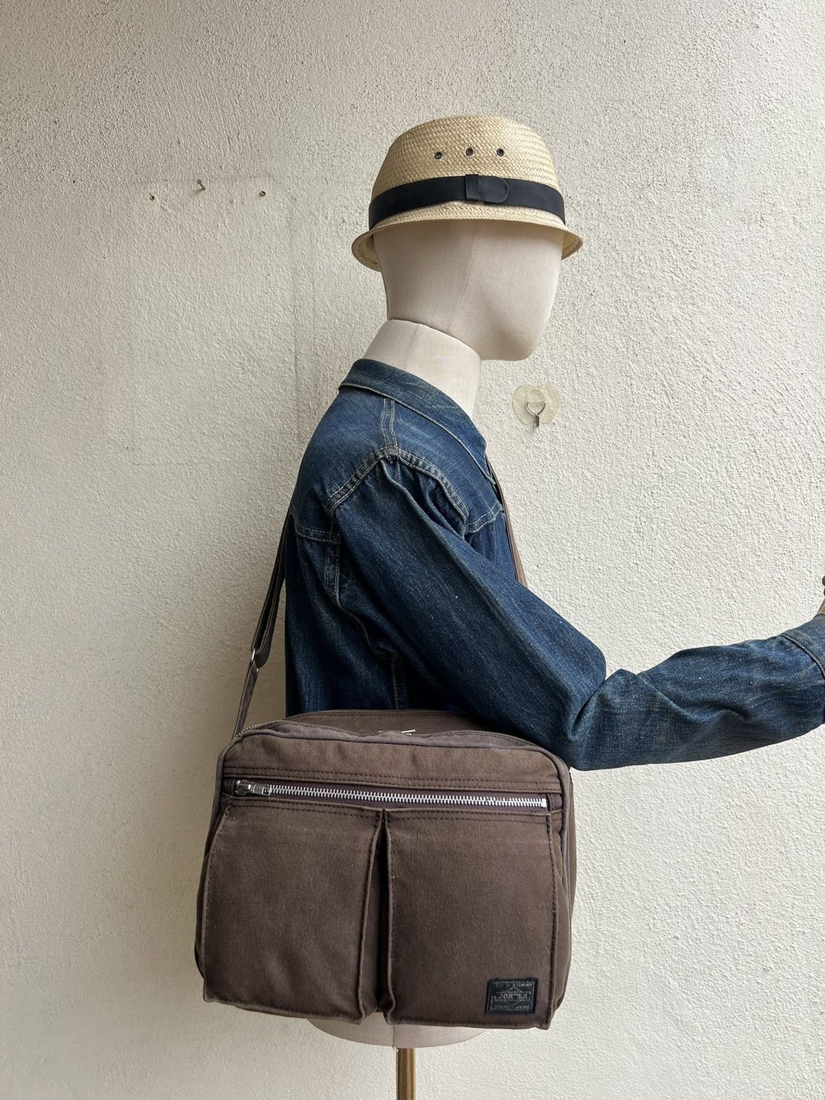 Porter Vintage Porter Yoshida Peel Off Coated PU Fade Muddy Bag Size ONE SIZE - 2 Thumbnail