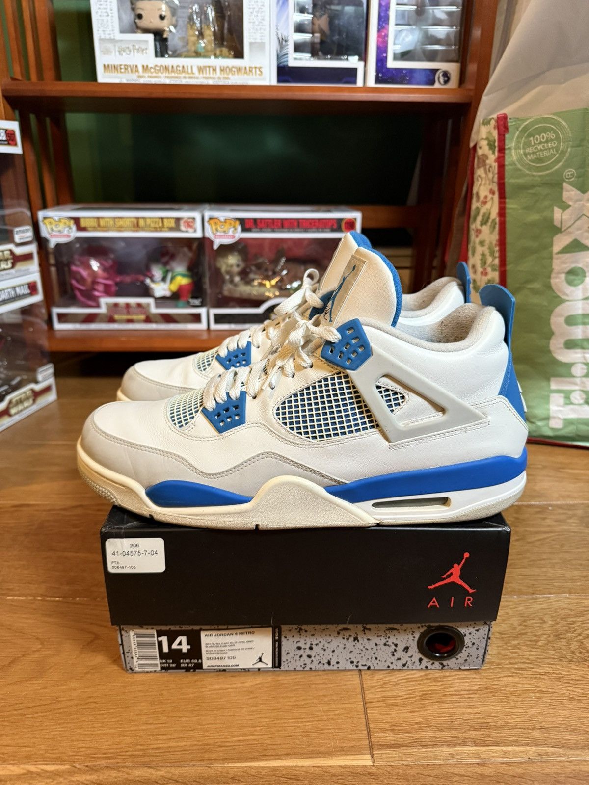 Jordan Brand Air Jordan 4 Military Blue 2012 Size US 14 / EU 47 - 5 Thumbnail