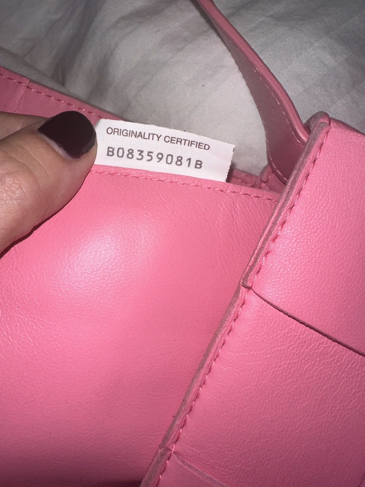 Bottega Veneta Bottega Veneta Cassette Crossbody Bag in Pink Leather Size ONE SIZE - 7 Thumbnail