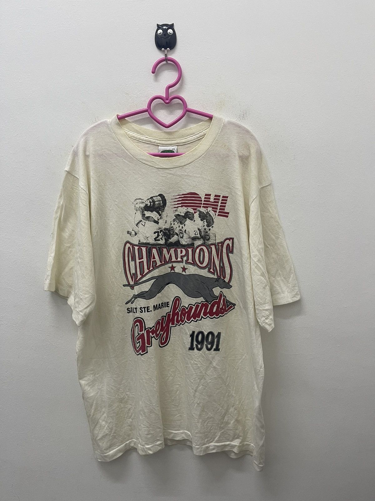 NHL Rare Vintage SAULT ST MARIE GREYHOUNDS 1991 Champion Size US L / EU 52-54 / 3 - 1 Thumbnail