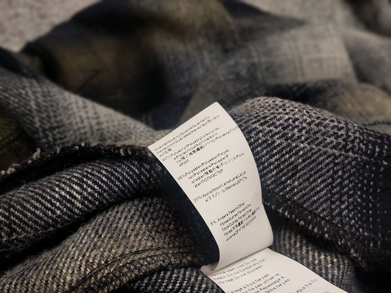 Hugo Boss Boss Orange Overshirt Flannel Checkered Wool Blend Shirt Size US XL / EU 56 / 4 - 19 Thumbnail