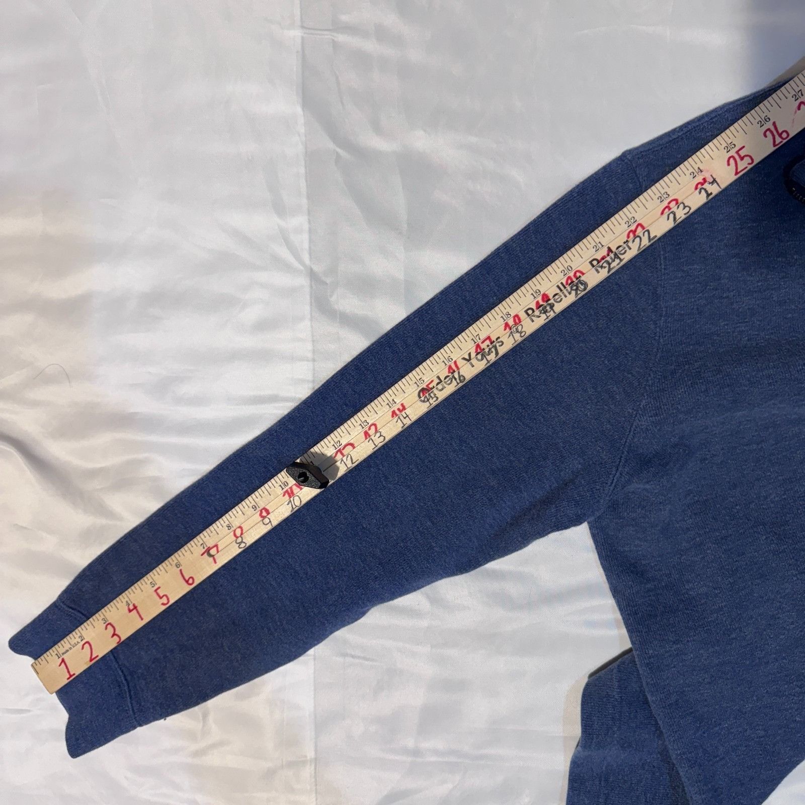 Polo Ralph Lauren Polo Ralph Lauren bLUE Ribbed 1/4 Zip Knit Sweater Mens XL O Size US XL / EU 56 / 4 - 7 Thumbnail