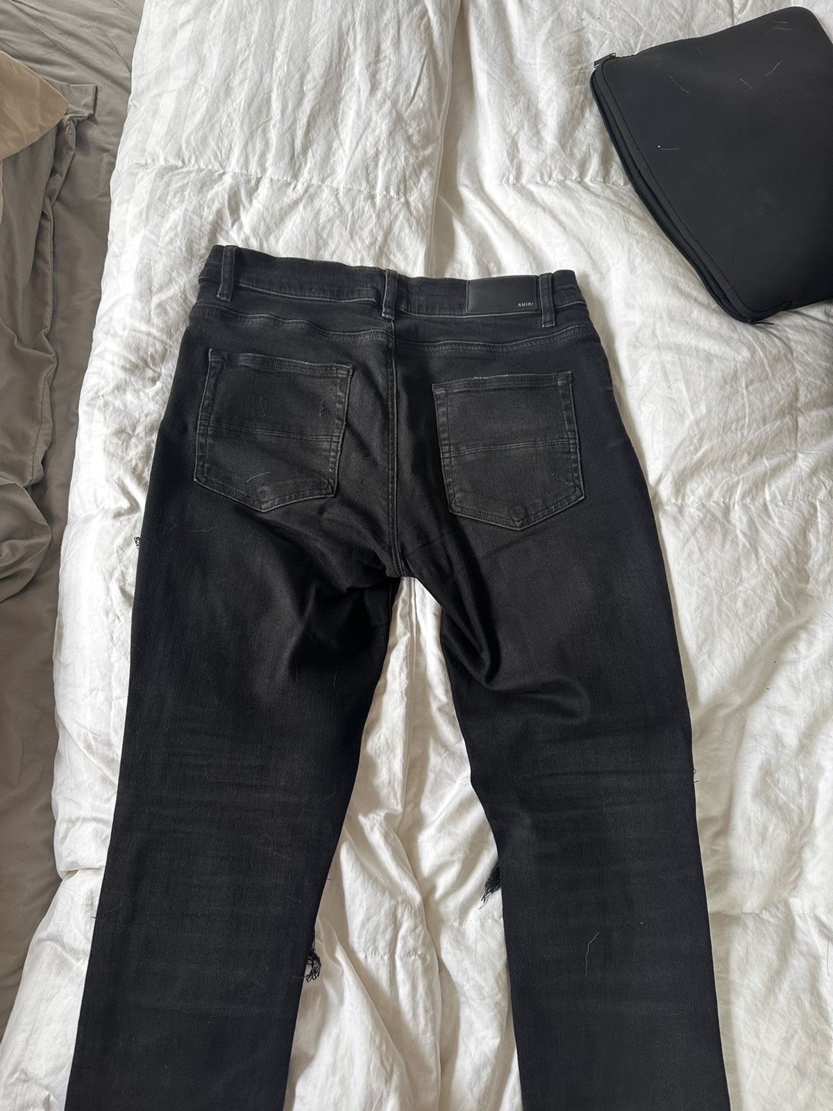 Amiri Amiri Black Biker Thrasher Jean Size US 32 / EU 48 - 10 Thumbnail