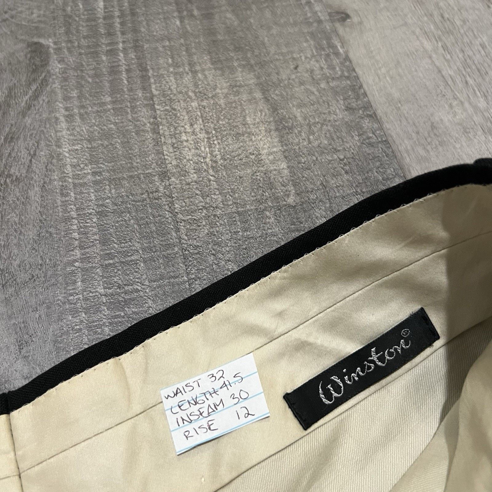 Harry Winston VTG 70s Winston Black Wool Pleated Dress Pants Trousers 32 Size US 32 / EU 48 - 4 Thumbnail