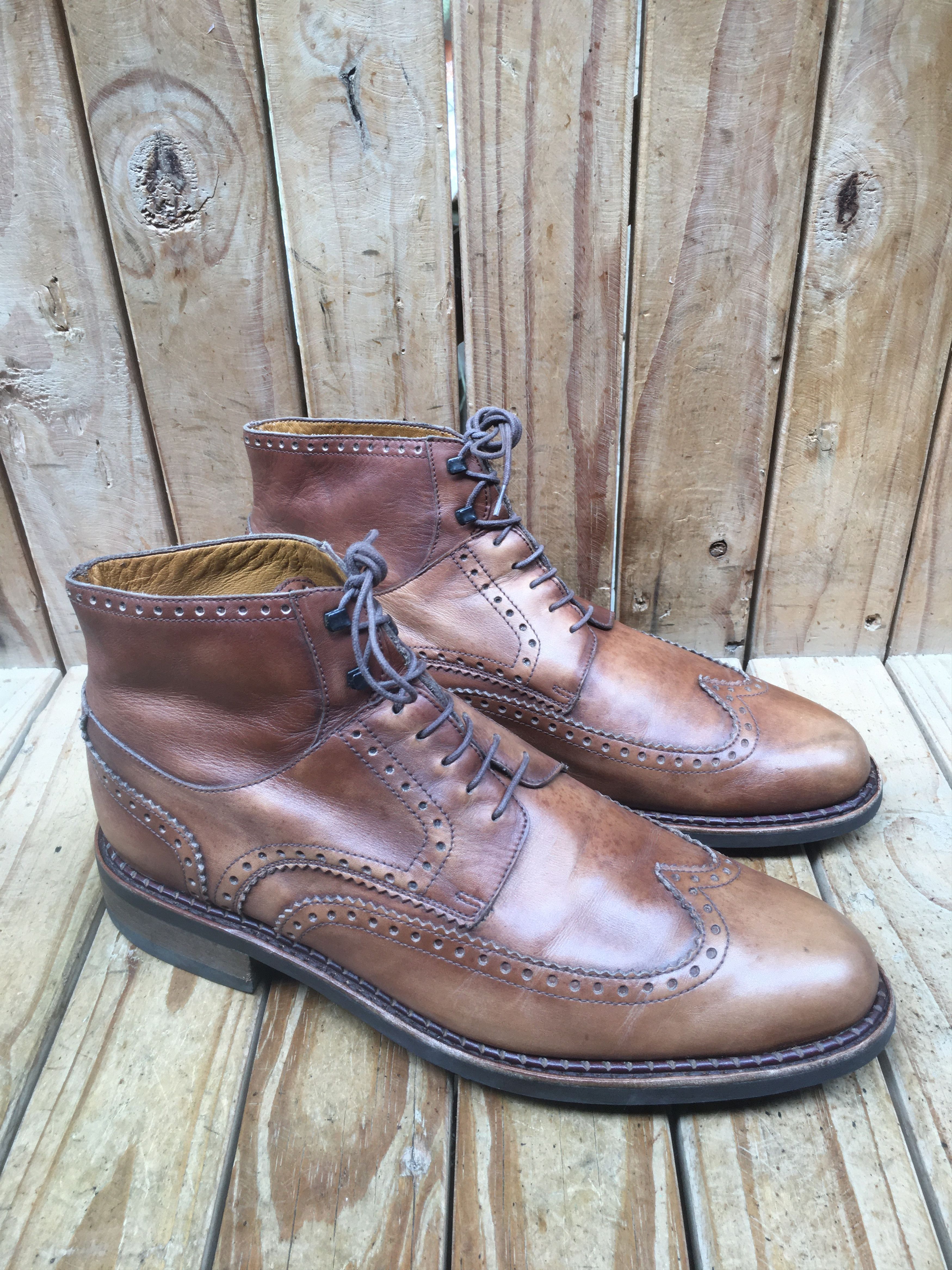 Paraboot Paraboot Perrault brogue Men's leather boots sz US 10 UK 9 H Size US 10 / EU 43 - 16 Thumbnail