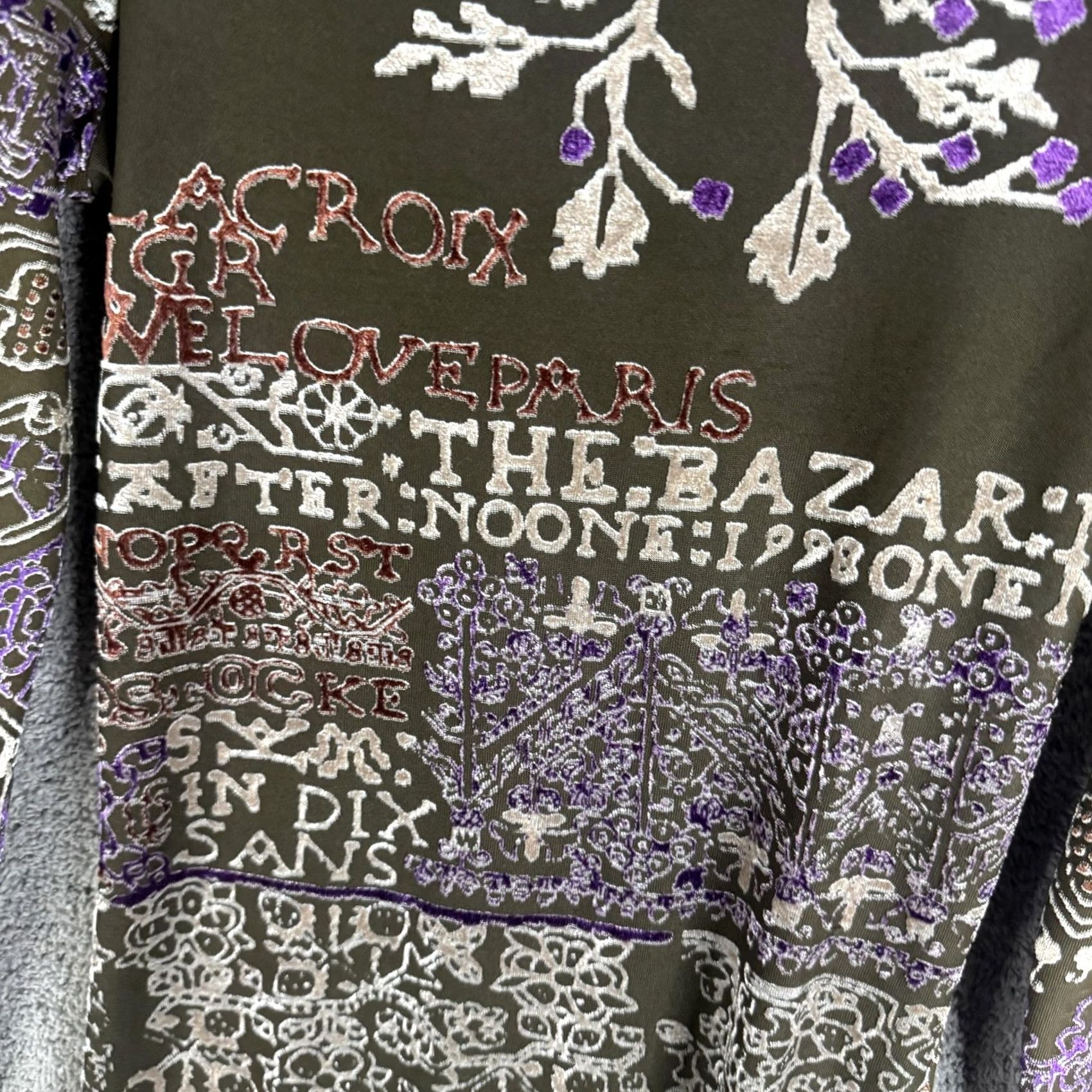 Christian Lacroix Bazar de Christian Lacroix Shirt Womens M Multicolor Embroidered Made Italy Size M / US 6-8 / IT 42-44 - 6 Thumbnail