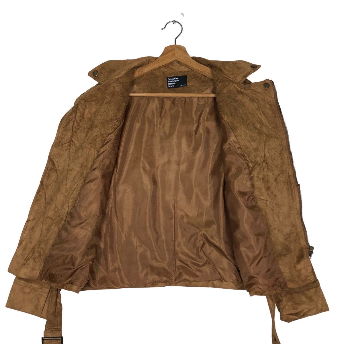 Japanese Brand 🔥Vtg Leather Jacket Biker Wear Bomdage Design Parachute Size US M / EU 48-50 / 2 - 11 Thumbnail