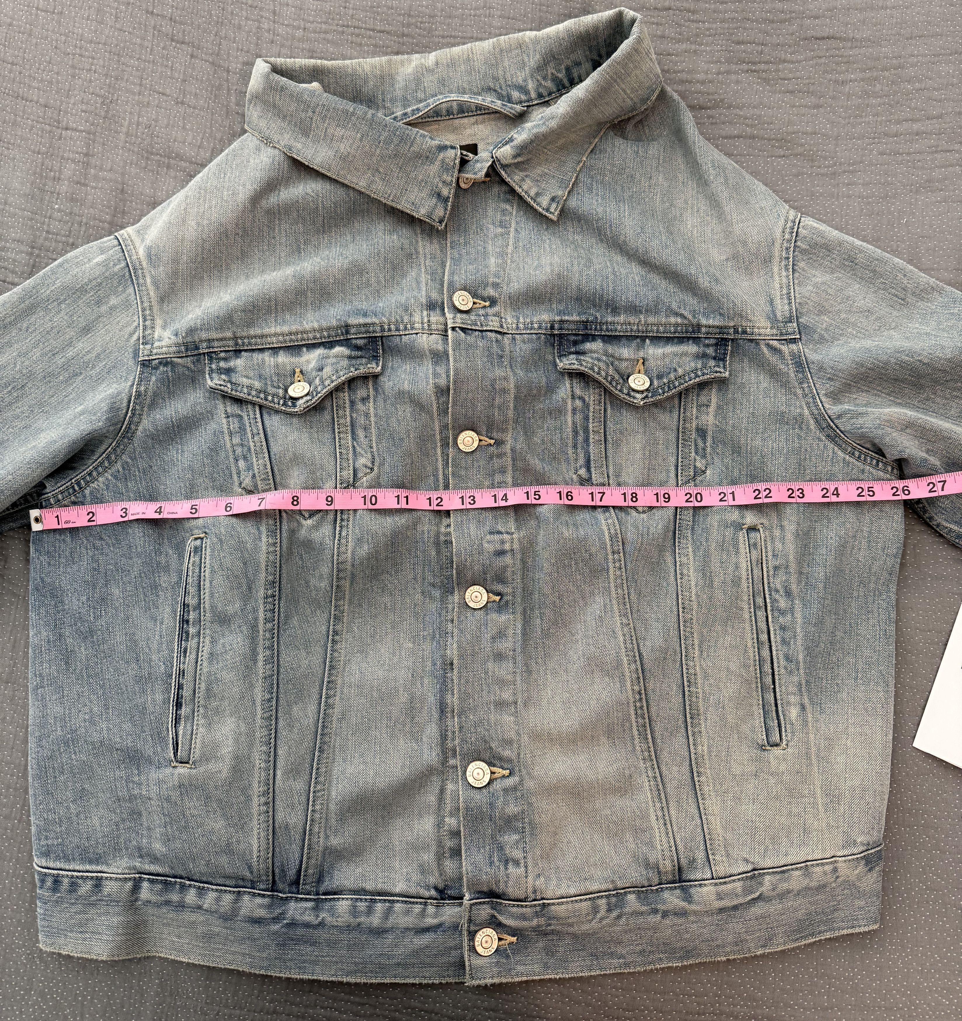 Balenciaga Off Shoulder Jacket in Light Blue Size US S / EU 44-46 / 1 - 5 Thumbnail