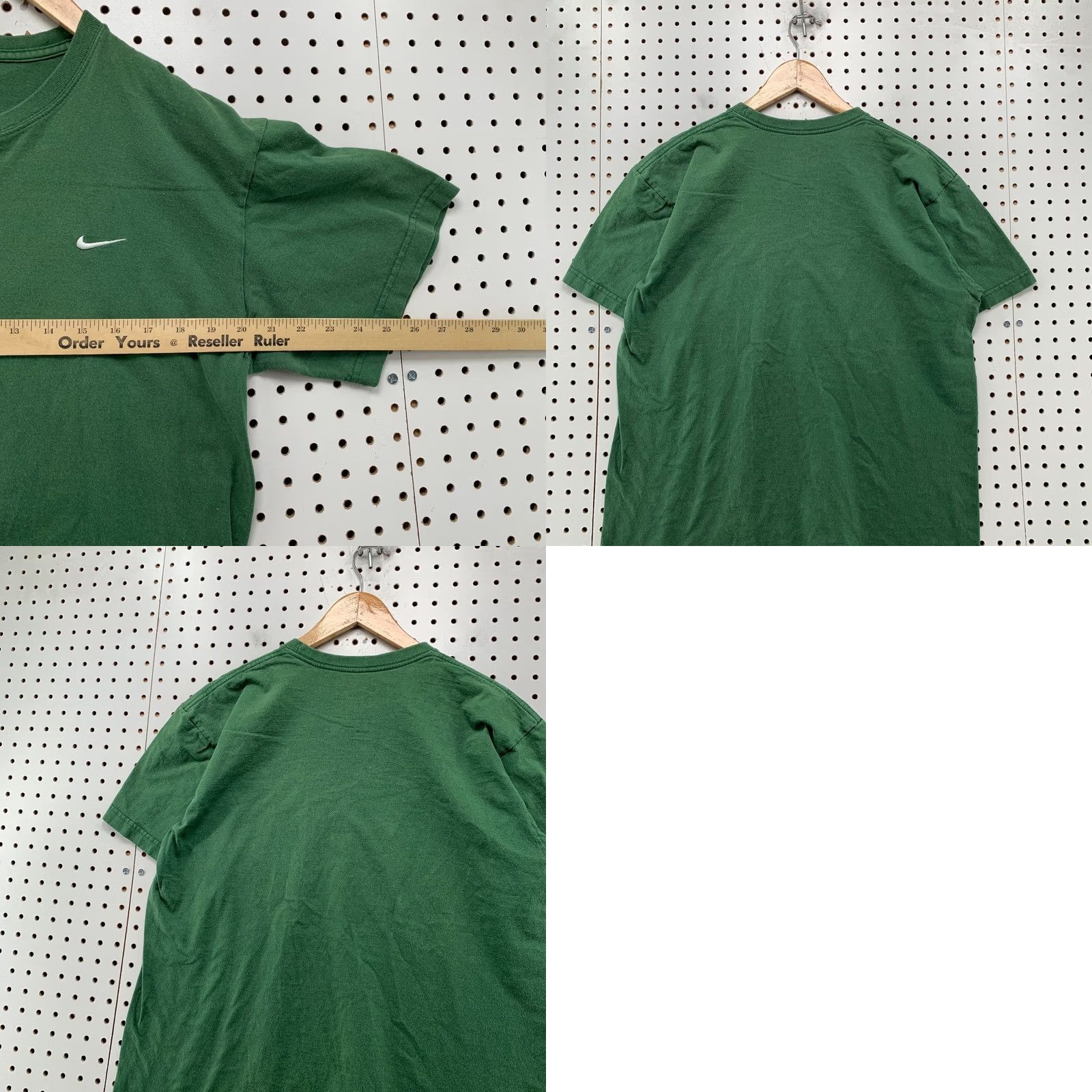 Nike Nike Essential T Shirt Mens M Green Short Sleeve Crew Neck Cotton Loose Fit Shirt Size US M / EU 48-50 / 2 - 9 Thumbnail