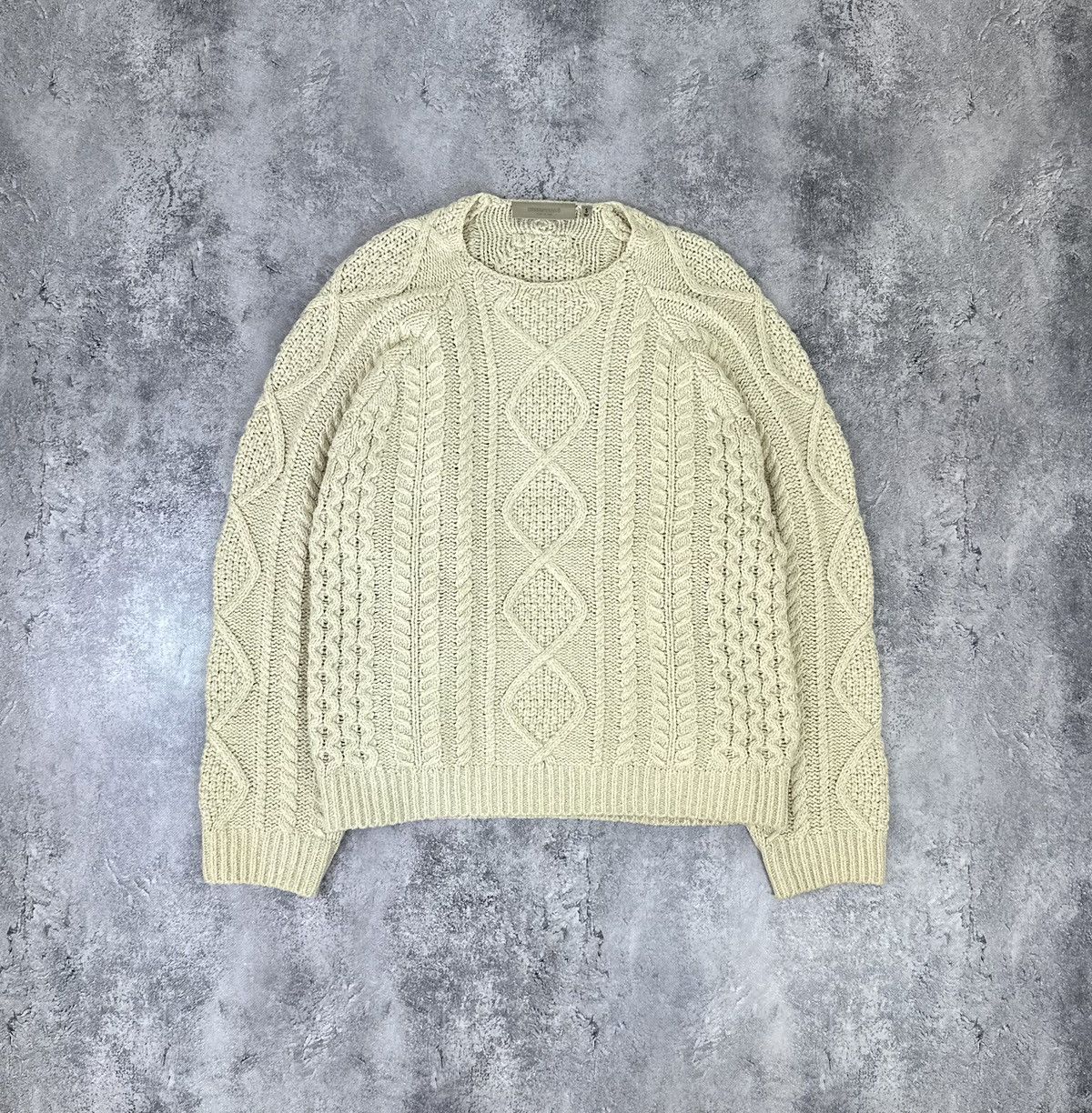 Fear Of God Essentials Cable Knit Sweater | Grailed