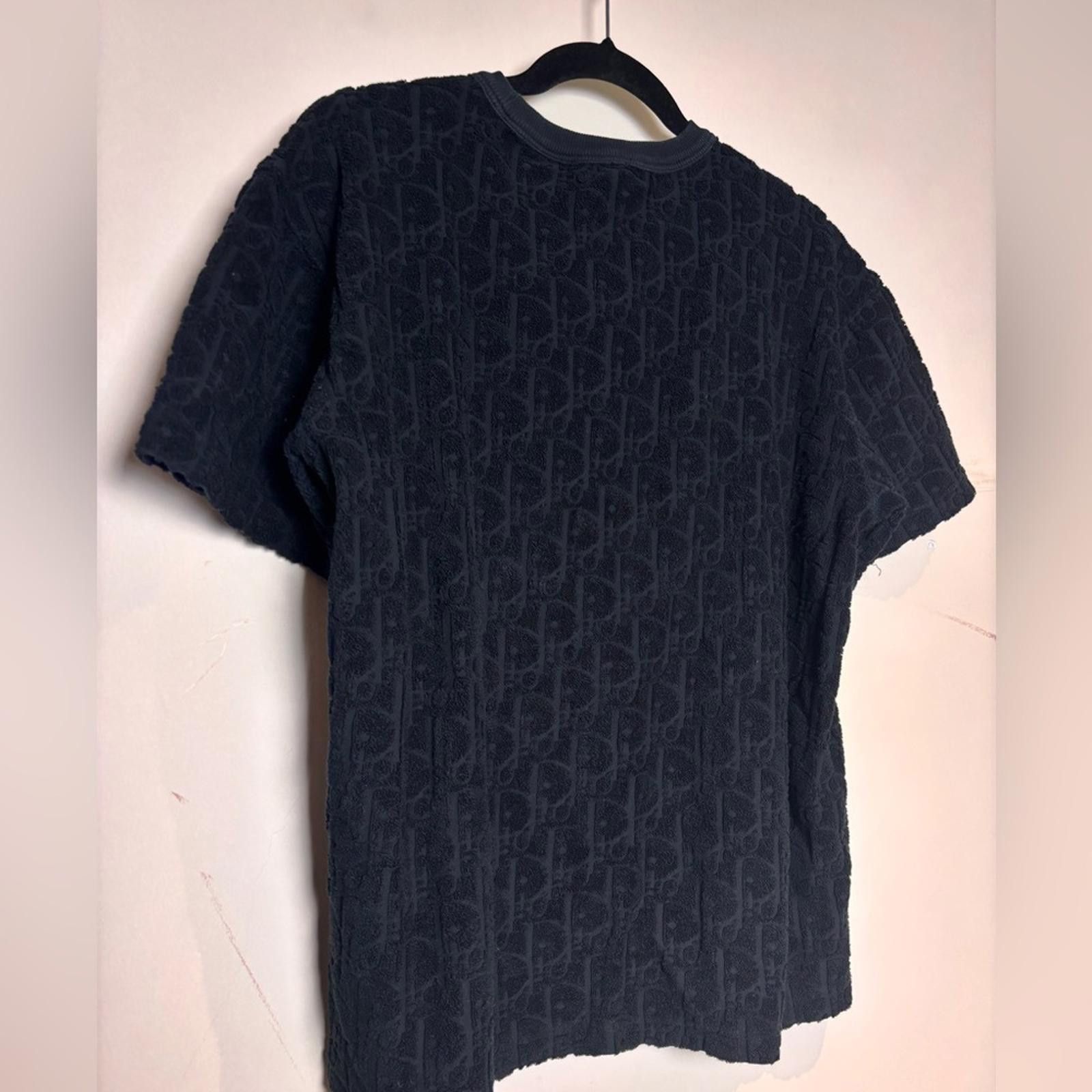Dior Men's Black Textured Shirt Size US S / EU 44-46 / 1 - 2 Thumbnail