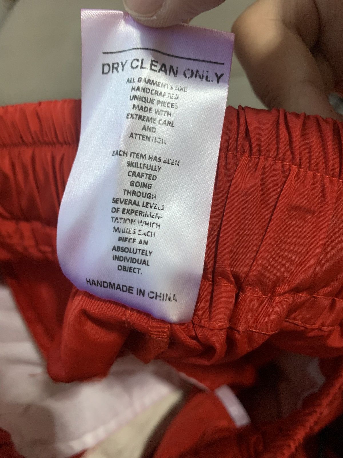 Vintage Streetwear Red Cargo Pants Size US 32 / EU 48 - 5 Thumbnail