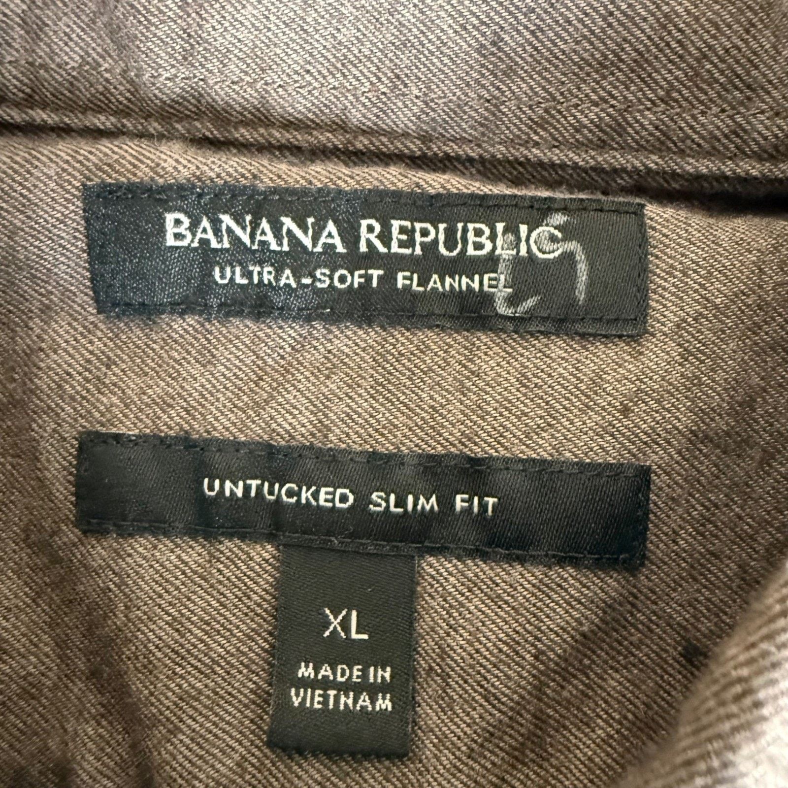 Banana Republic Banana Republic Mens XL Brown Ultra Soft Flannel Shirt LS Size US XL / EU 56 / 4 - 2 Thumbnail