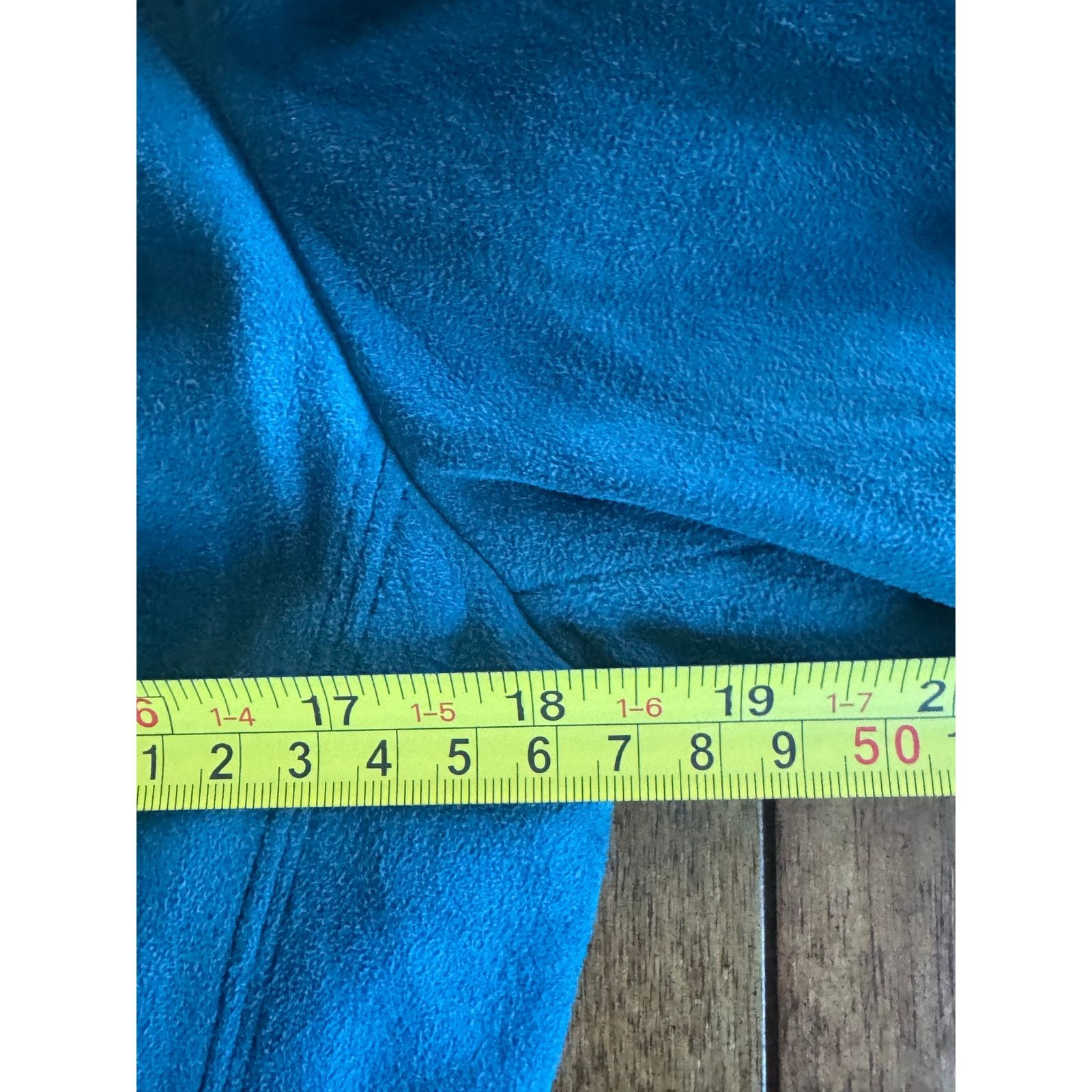 Other Vintage Leathercraft NYC Teal Suede Leather Blazer Size XL / US 12-14 / IT 48-50 - 10 Thumbnail
