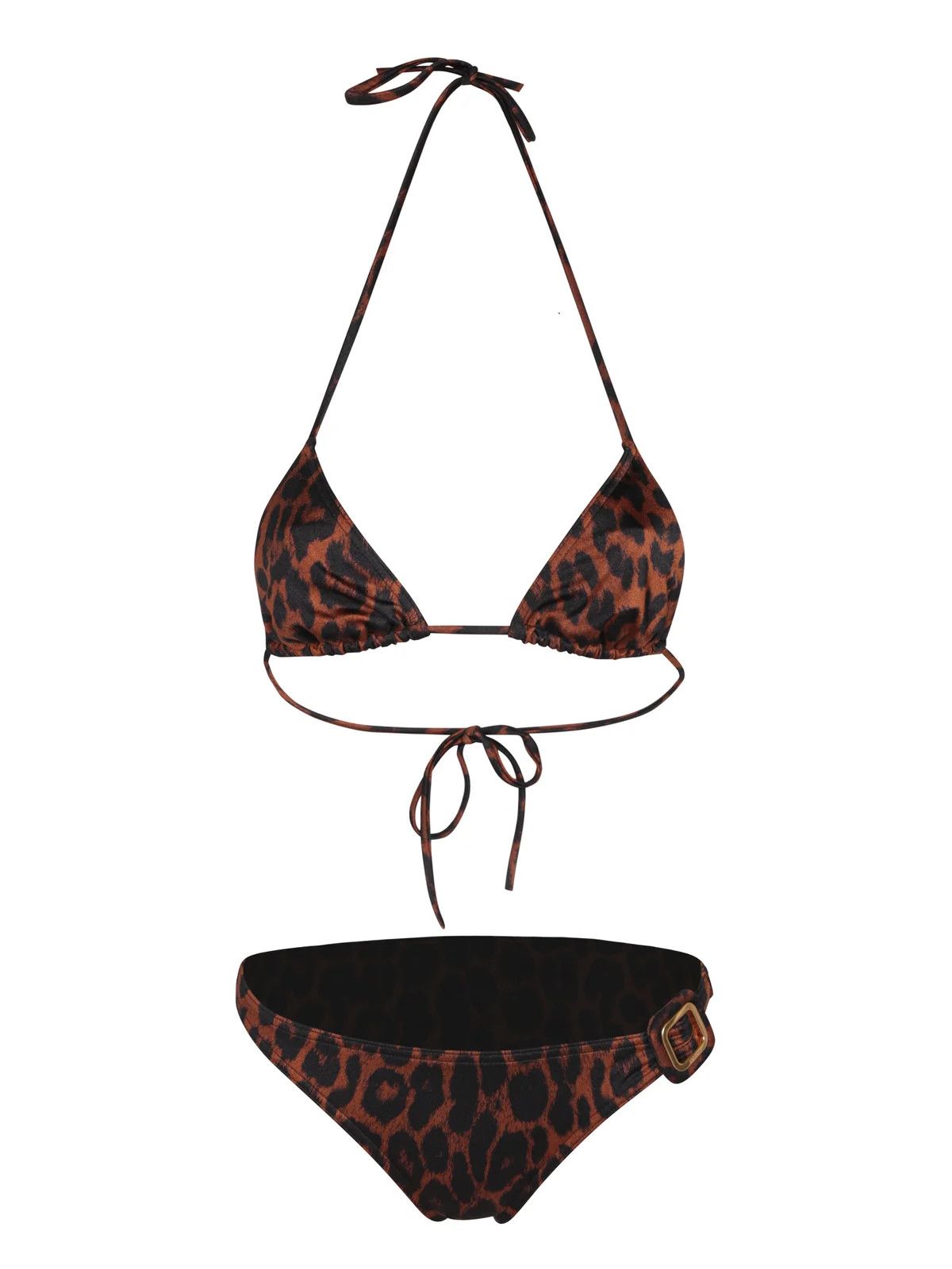 o1w1db10525 BIJ011 Two-Piece Swimsuit in Brown/Black