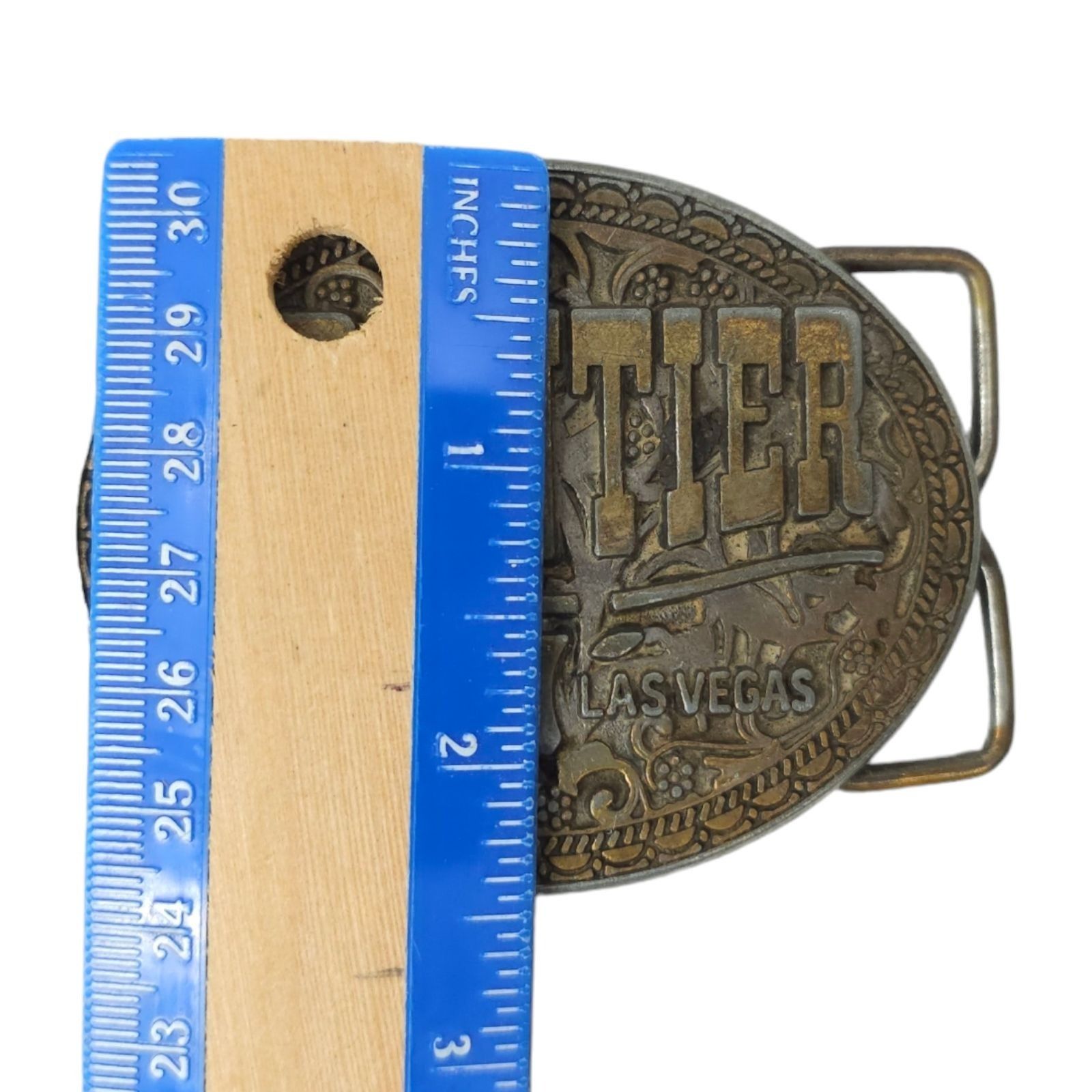 Other Frontier Hotel Las Vegas Belt Buckle Vintage Longhorn Cowboy Size ONE SIZE - 13 Thumbnail