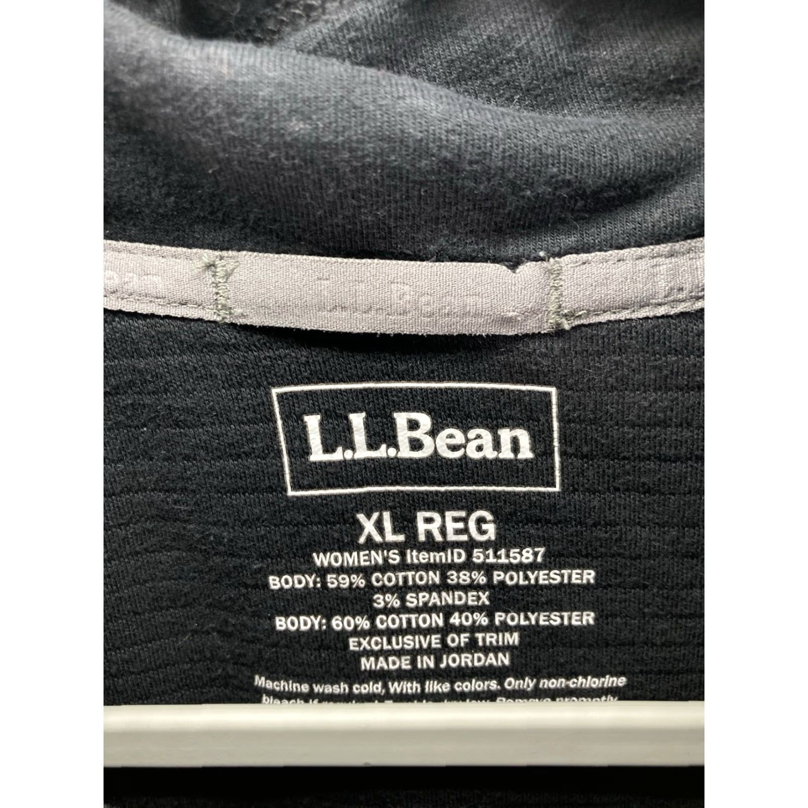 Vintage L.L. Bean Sweatshirt Men XL Solid Black Pullover Cowl Collar Cotton Blend Casual Size US XL / EU 56 / 4 - 5 Thumbnail