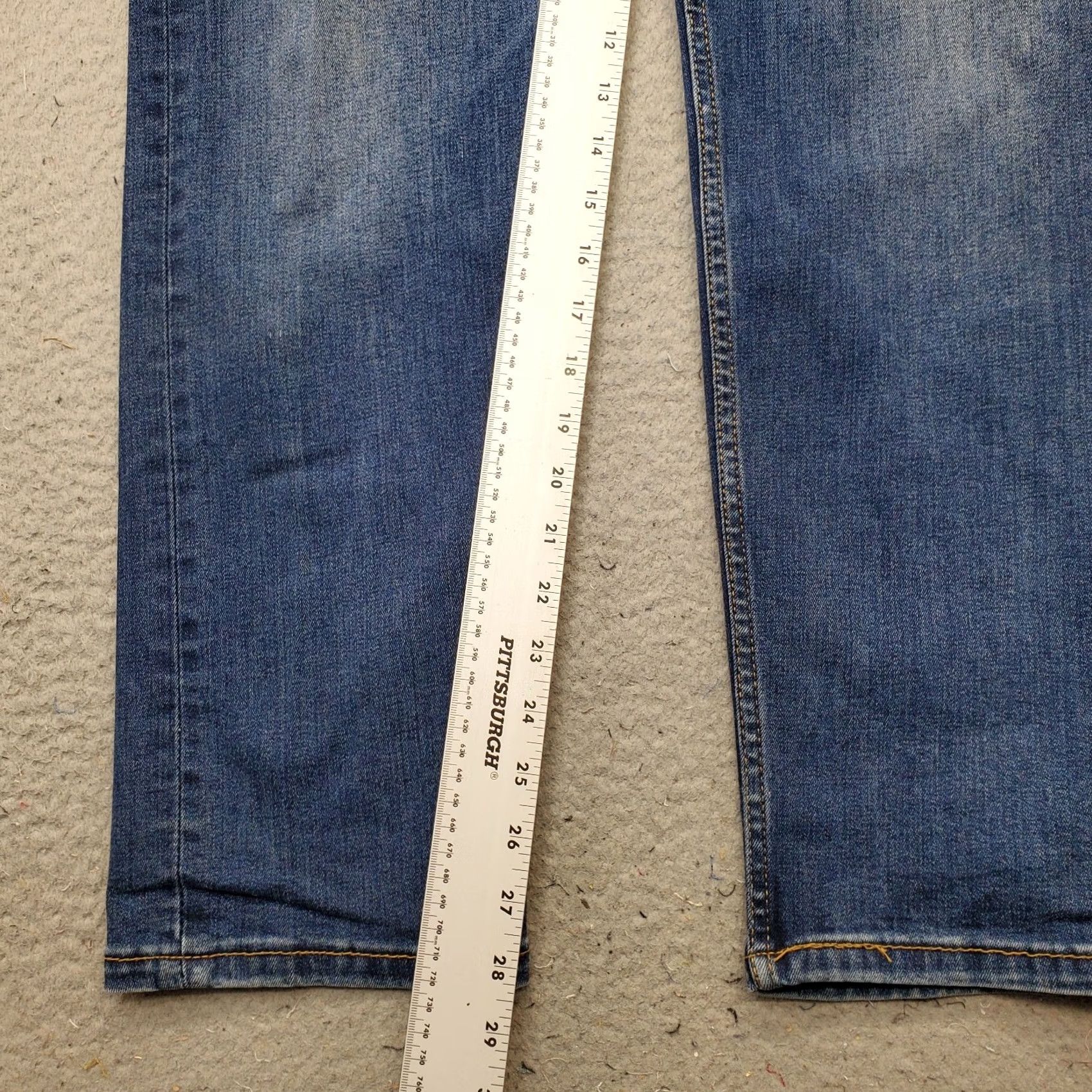 Levi's Levi's 505 Jeans Mens 34x30 Blue Denim Stretch Red Tab Straight Leg Streetwear Size US 34 / EU 50 - 4 Thumbnail