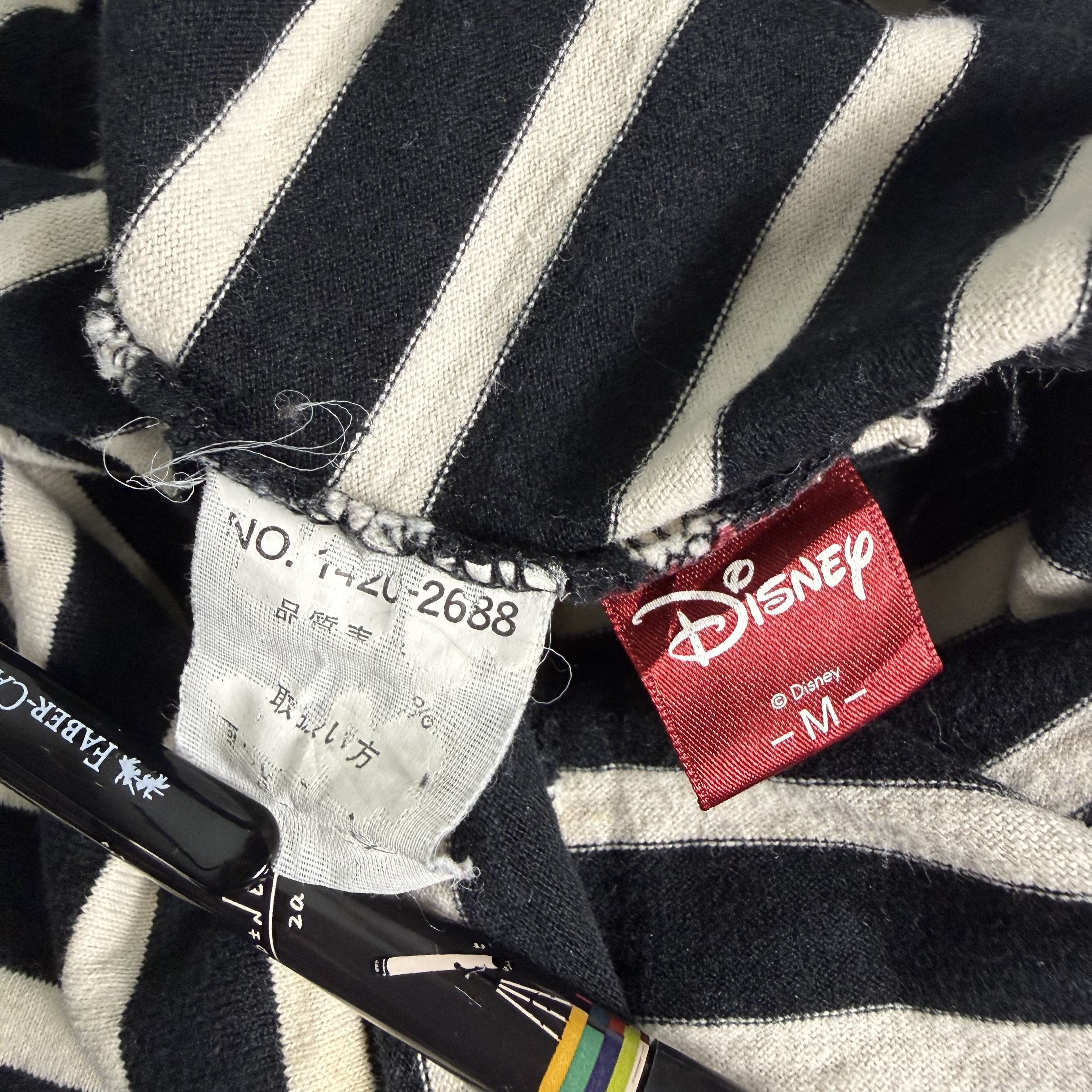 Disney 🔥RARE🔥Vintage Mickey Mouse Disney Stripes L/Sleeve T-shirt Size M / US 6-8 / IT 42-44 - 5 Thumbnail