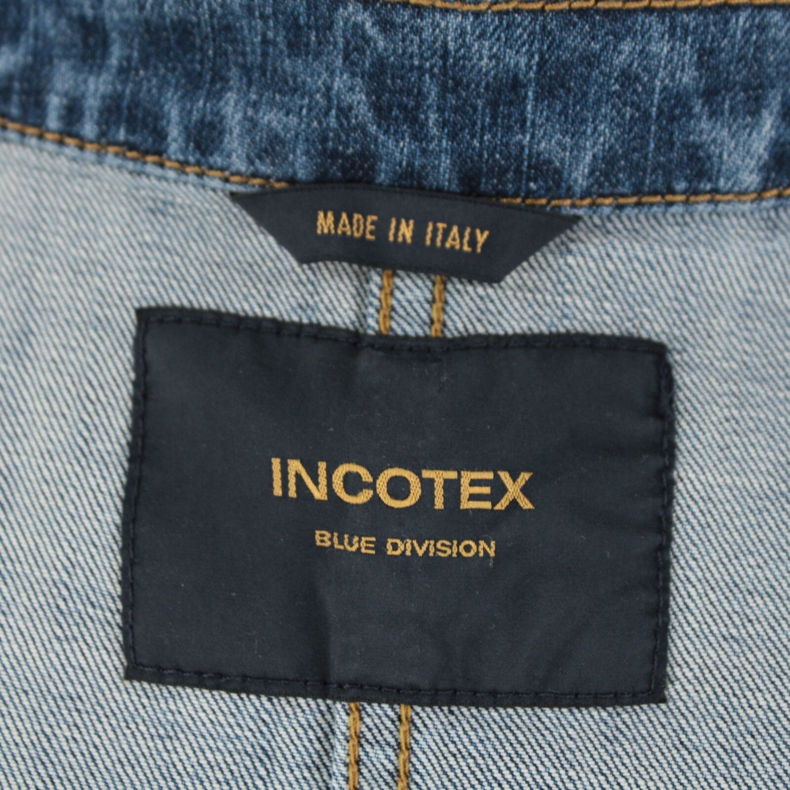 Incotex INCOTEX Jacket Size L US In Blue Cotton Blend Size US L / EU 52-54 / 3 - 7 Thumbnail