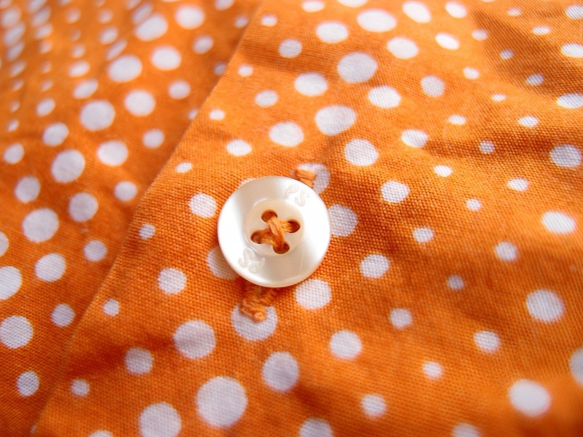 Paul Smith PS Paul Smith Orange Dot Short Sleeve Shirt Made in Portugal Size US S / EU 44-46 / 1 - 4 Thumbnail