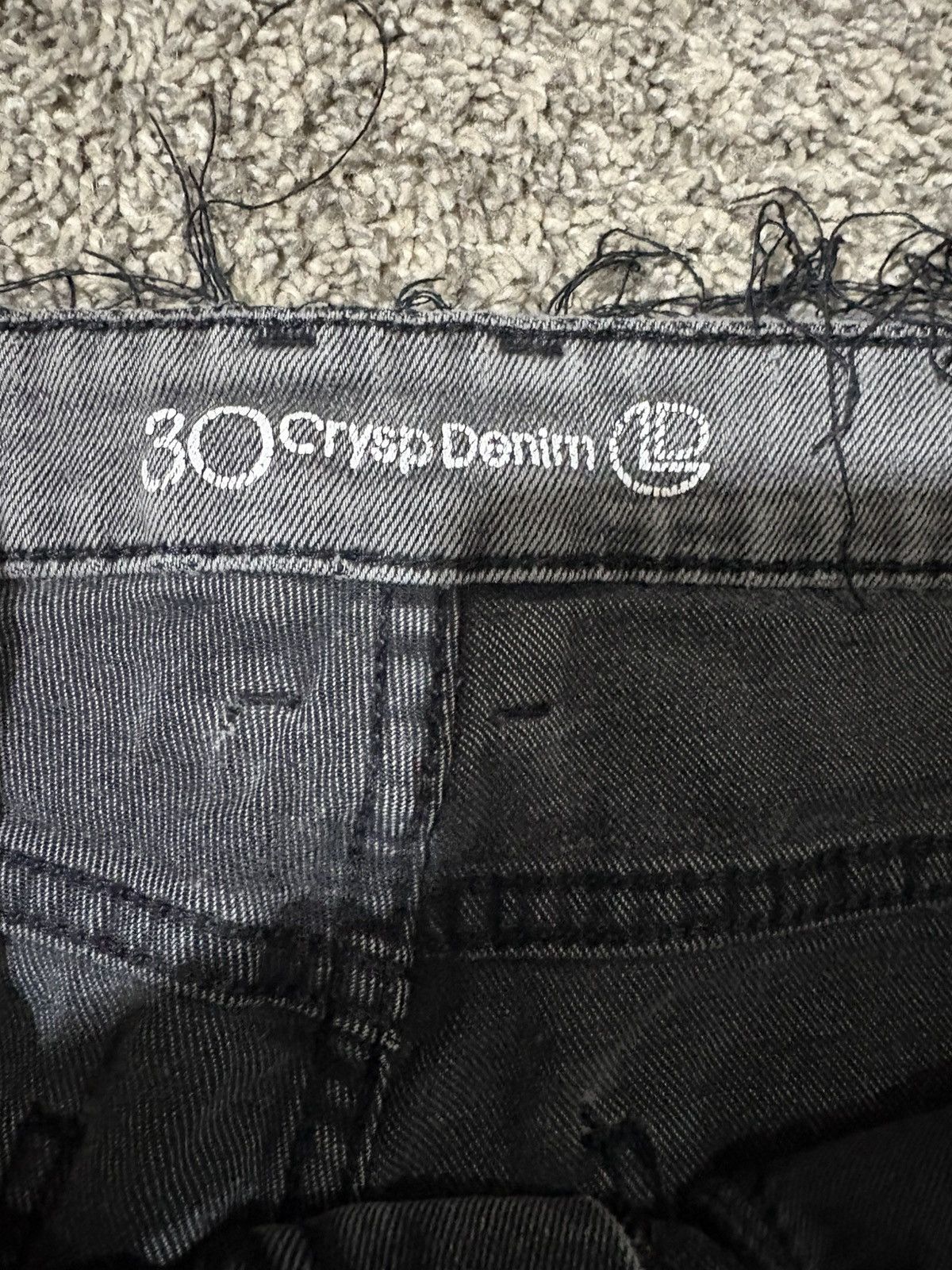 Crysp Denim All black distressed jeans Size US 30 / EU 46 - 3 Thumbnail