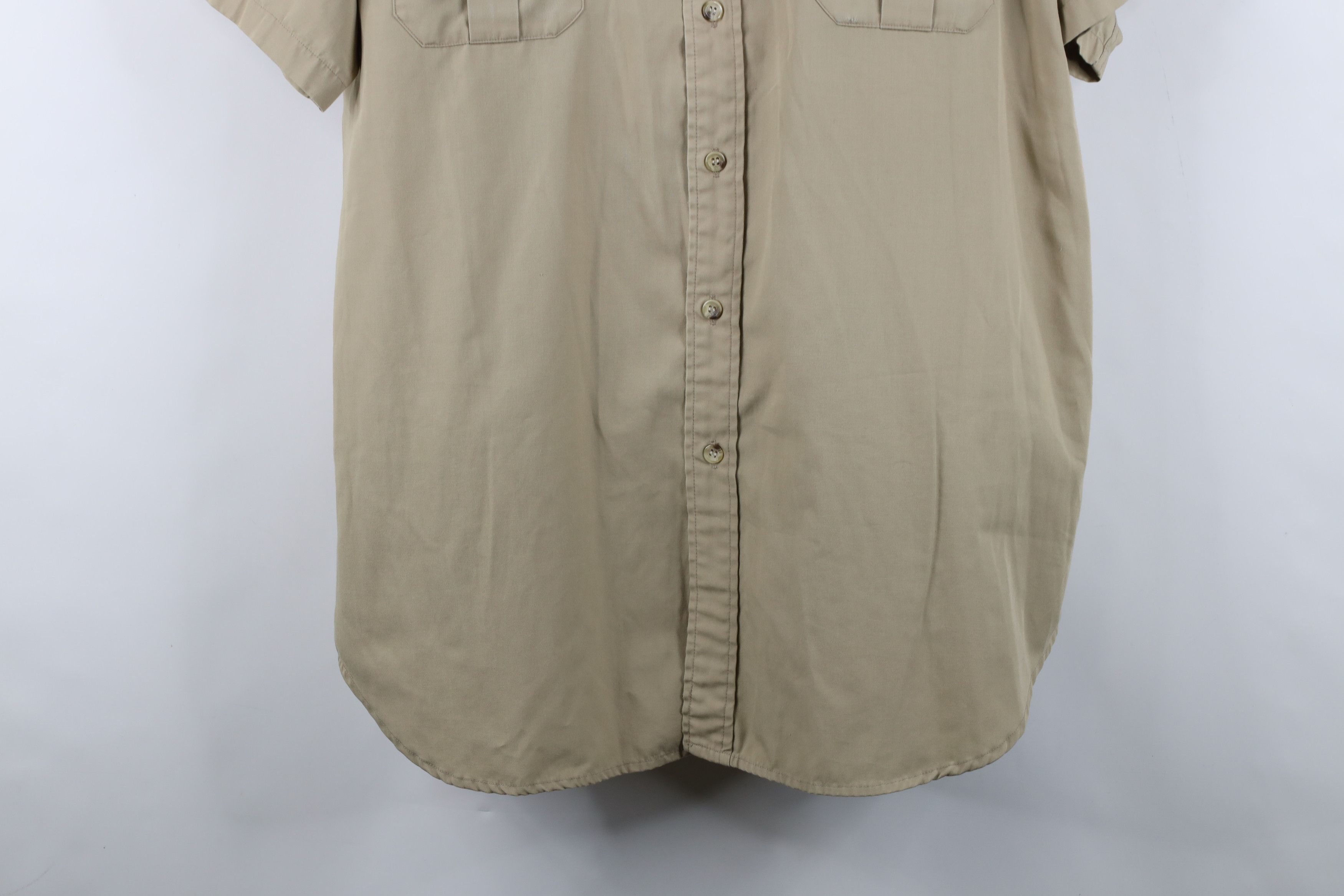 Cabelas Vintage 90s Cabelas Safari Bush Collared Button Shirt Khaki Size US L / EU 52-54 / 3 - 3 Thumbnail