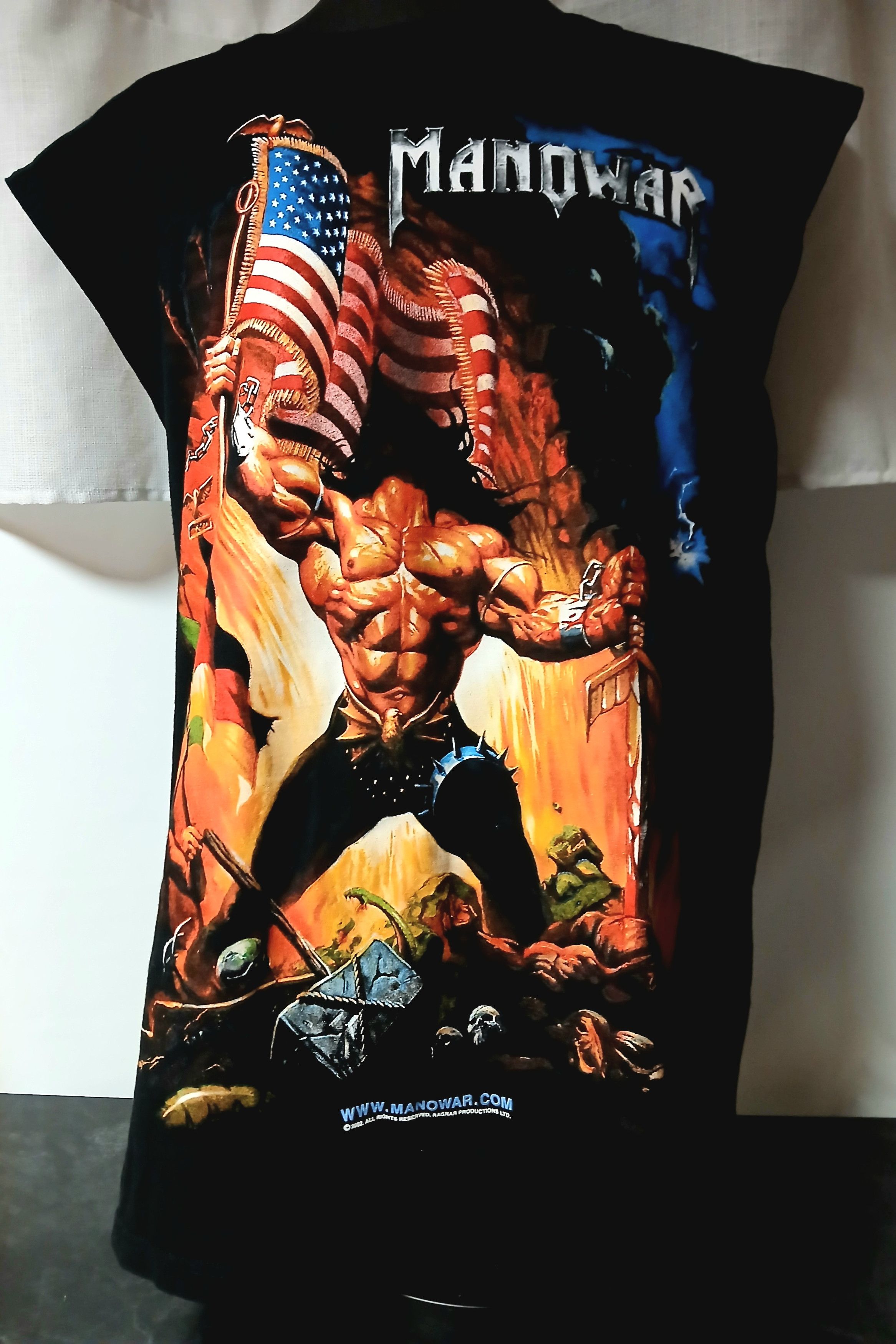 Band Tees MANOWAR WARRIORS OF THE WORLD -02 NOS Size US XL / EU 56 / 4 - 1 Thumbnail